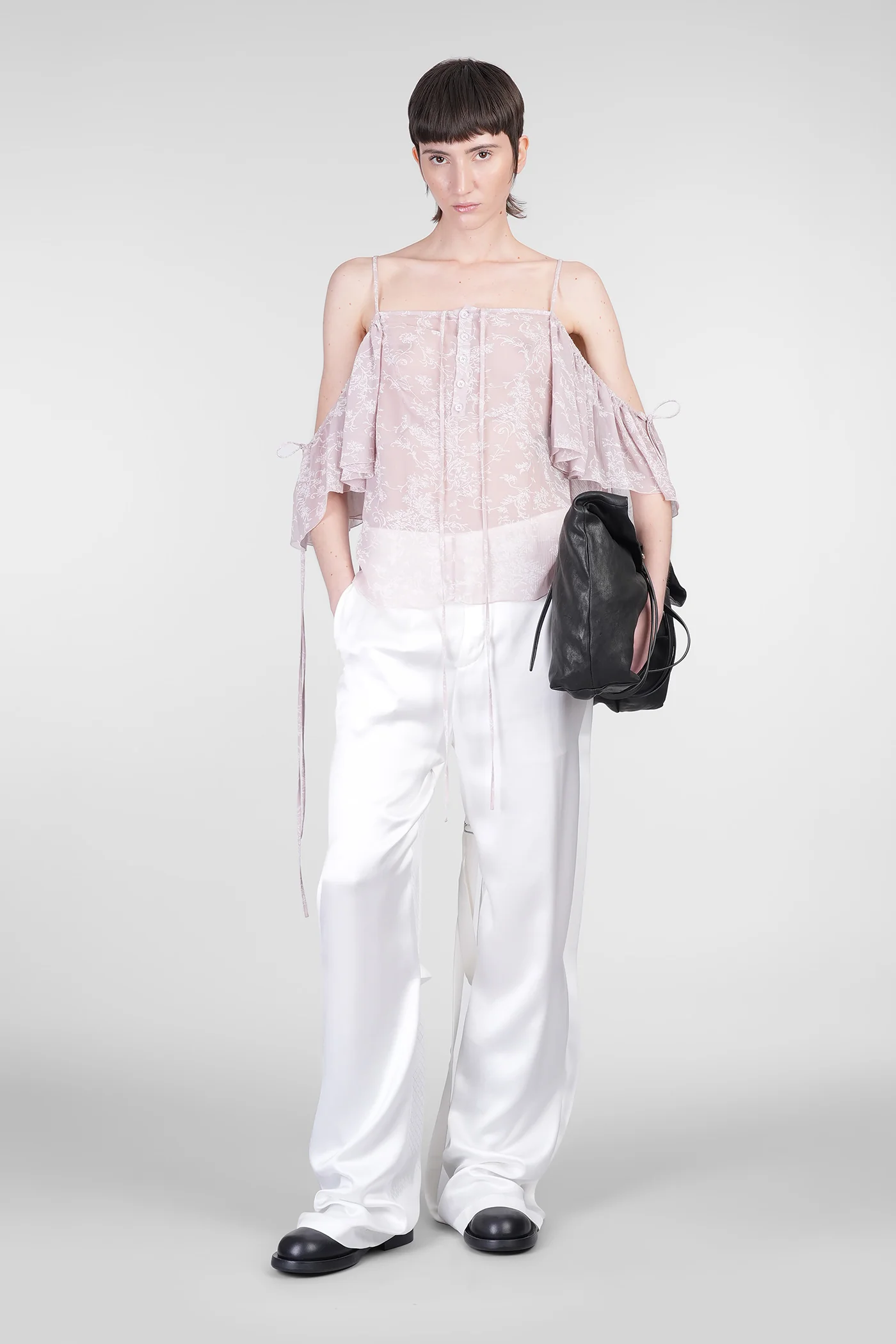 Valeska bias top Topwear in rose-pink viscose - Image 2