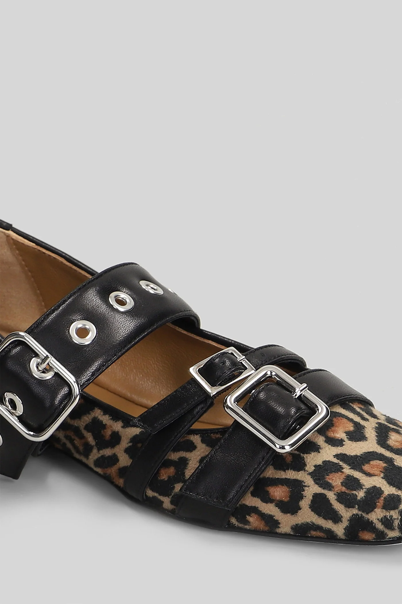 Ballet flats in Animalier suede - Image 5