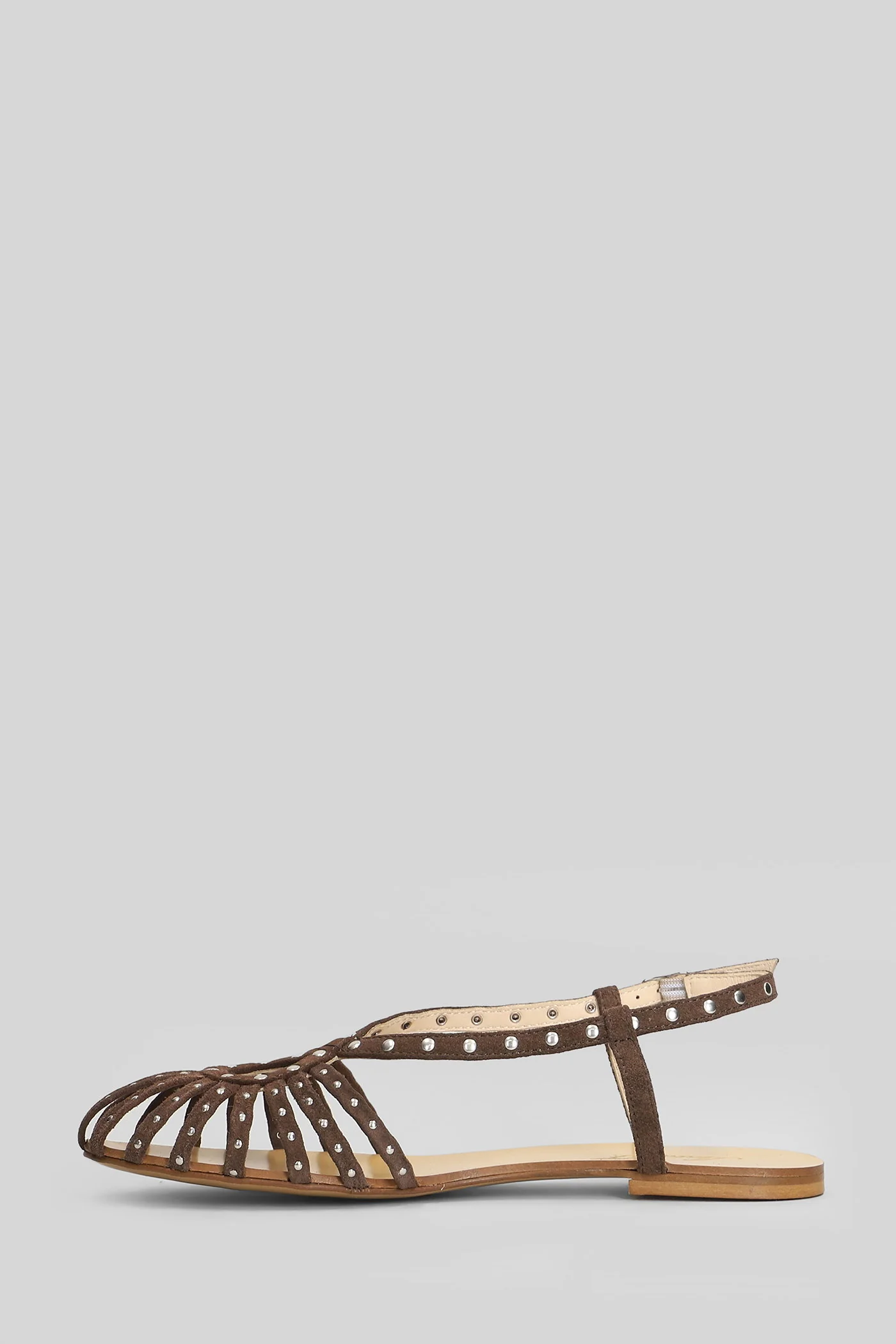 Flat sandal-slipper in brown suede - Image 3