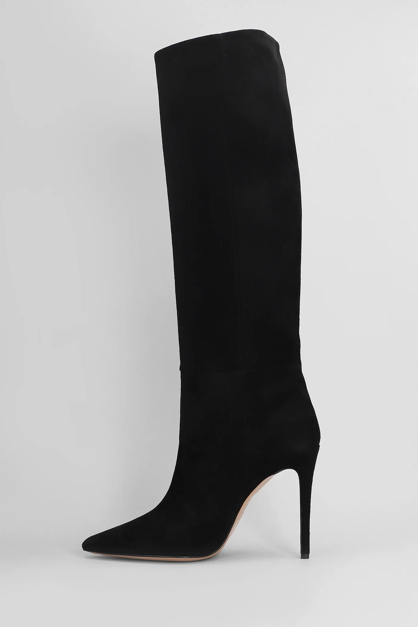 High heels boots in black suede - Image 3