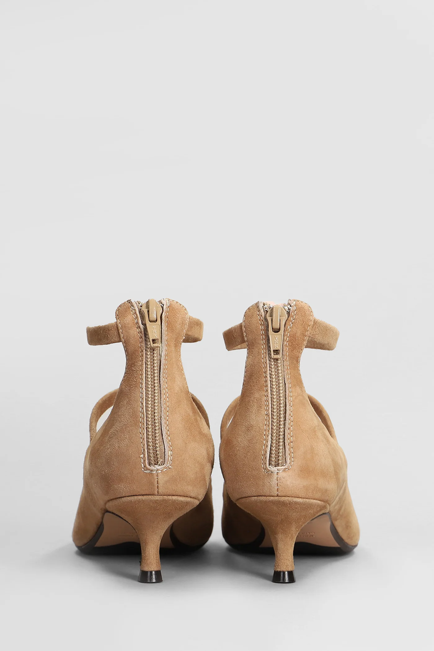 Pumps in Camel suede - Image 4