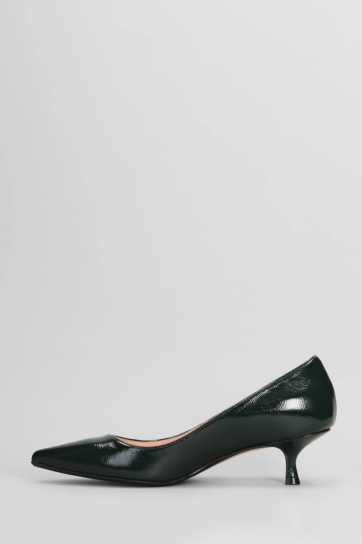 Pumps in green leather - Image 3