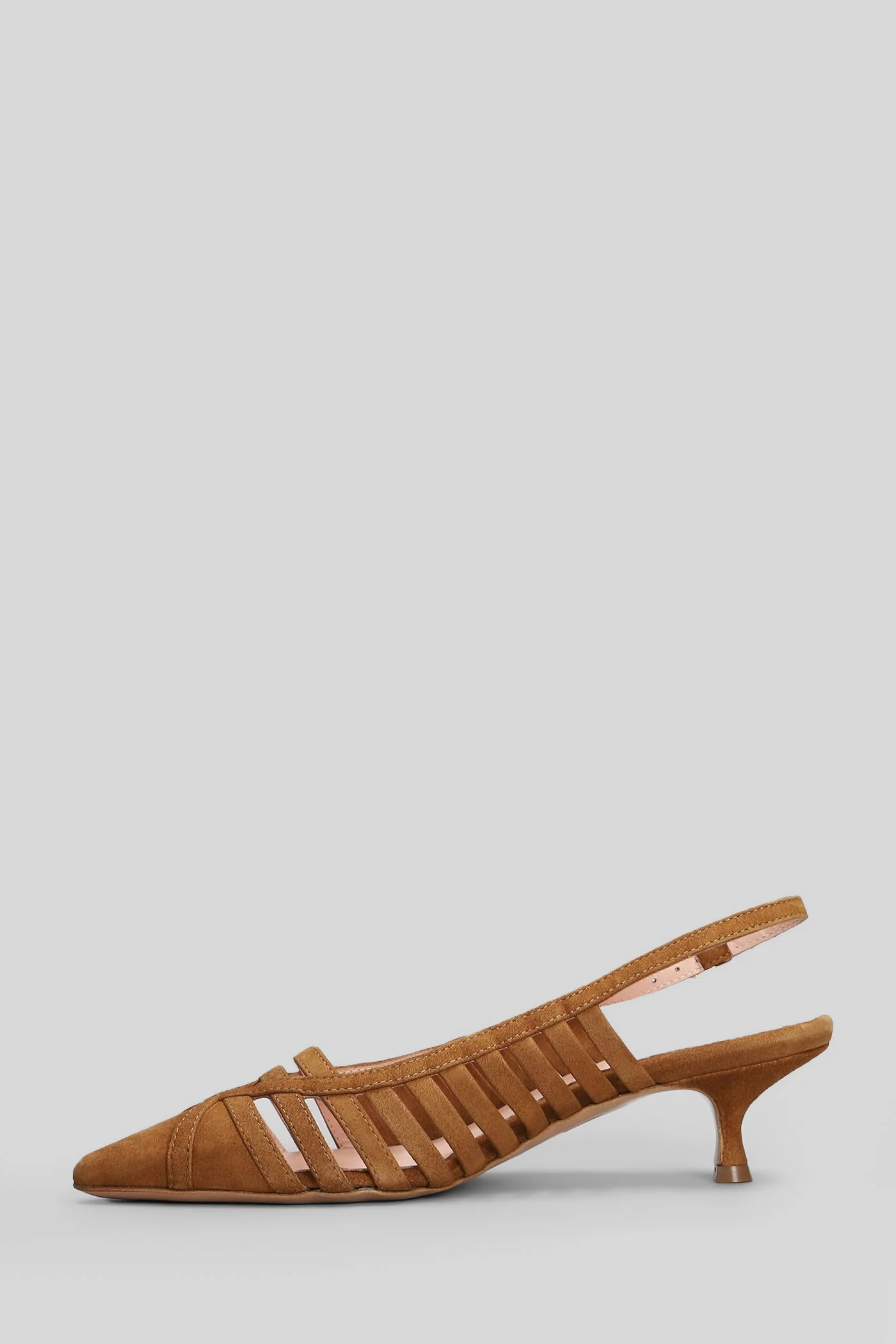 Pumps in leather color suede - Image 3