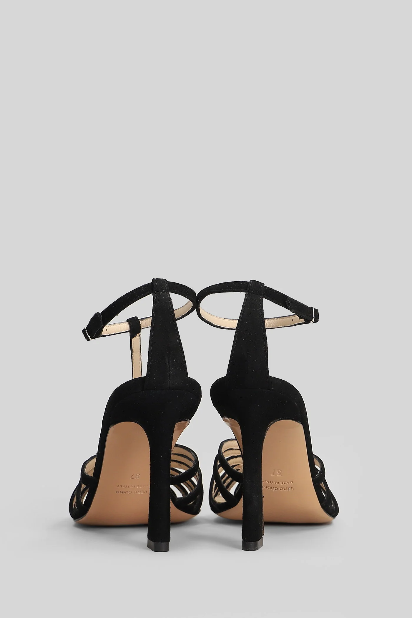 Sandals in black suede - Image 4