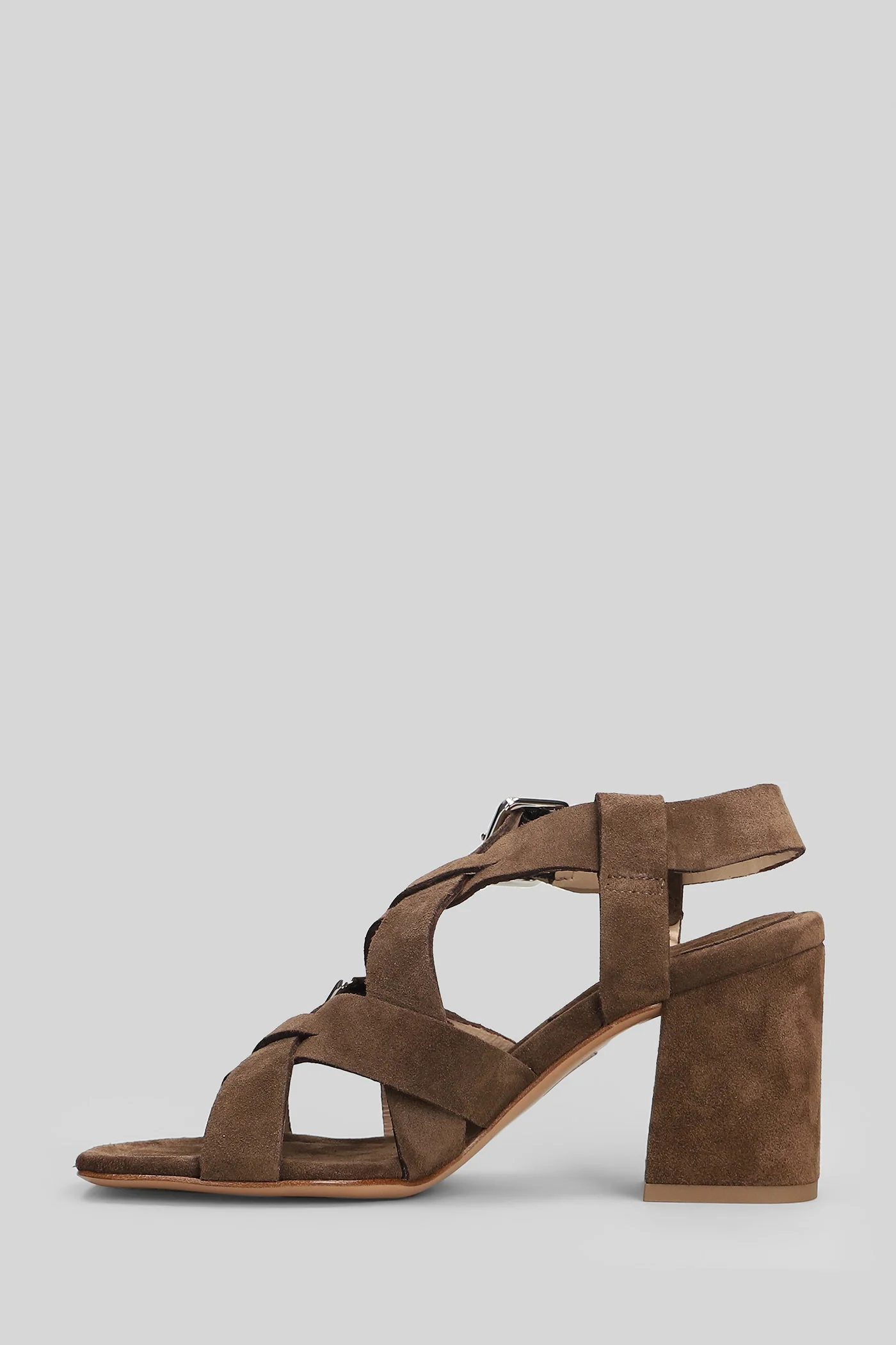 Sandals in brown suede - Image 3