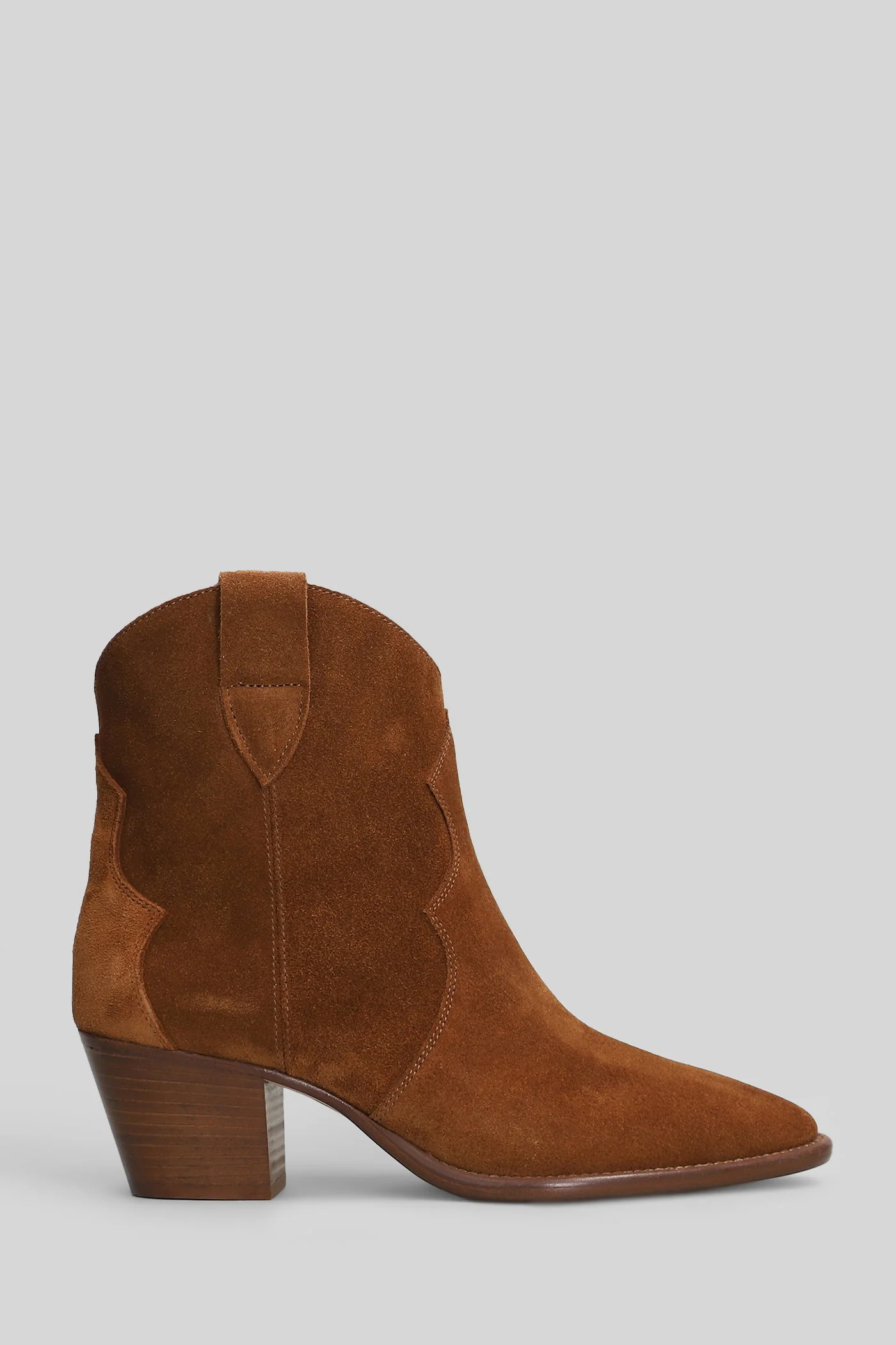 texan Ankle boots in brown suede