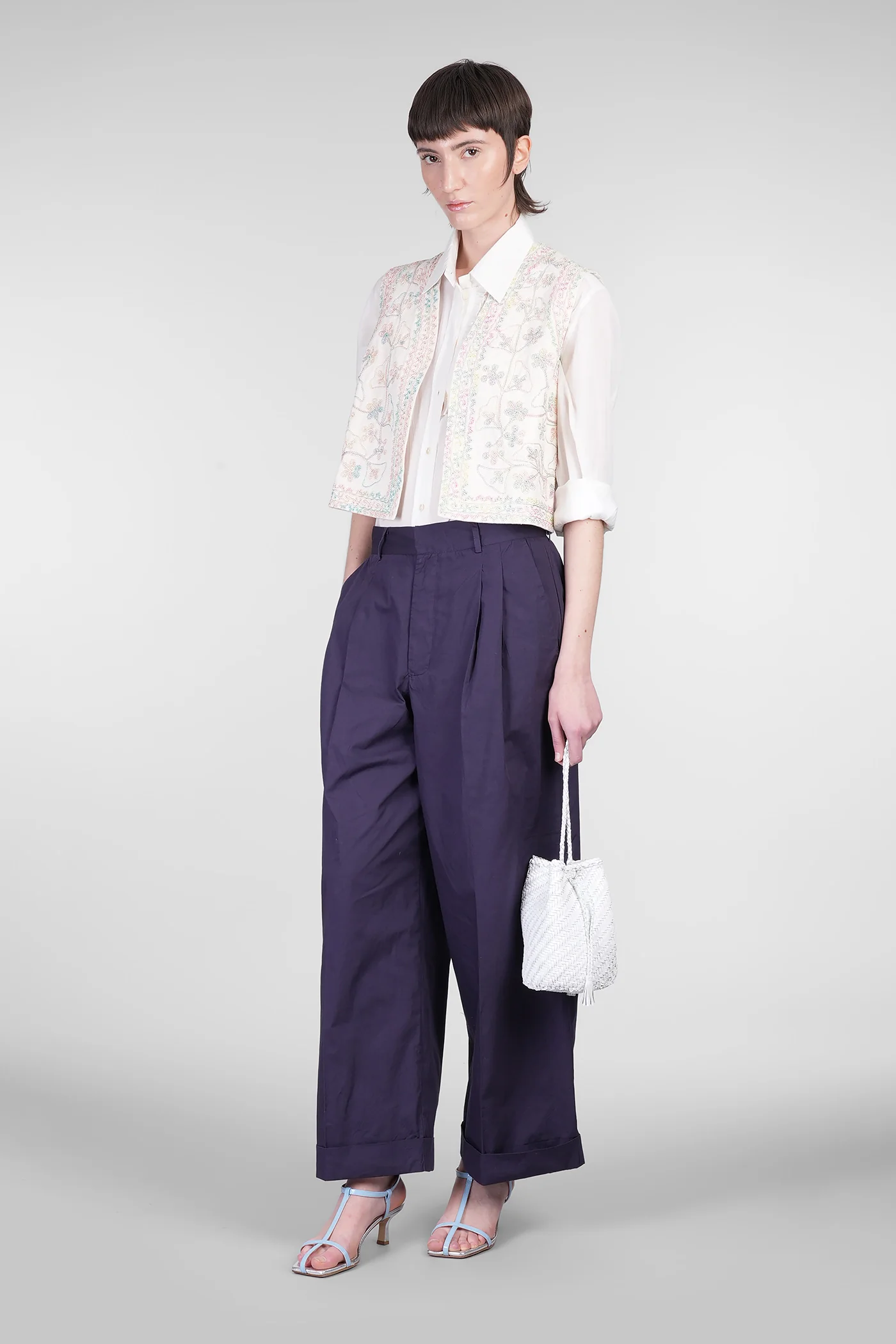 Alex Vest in beige cotton - Image 2