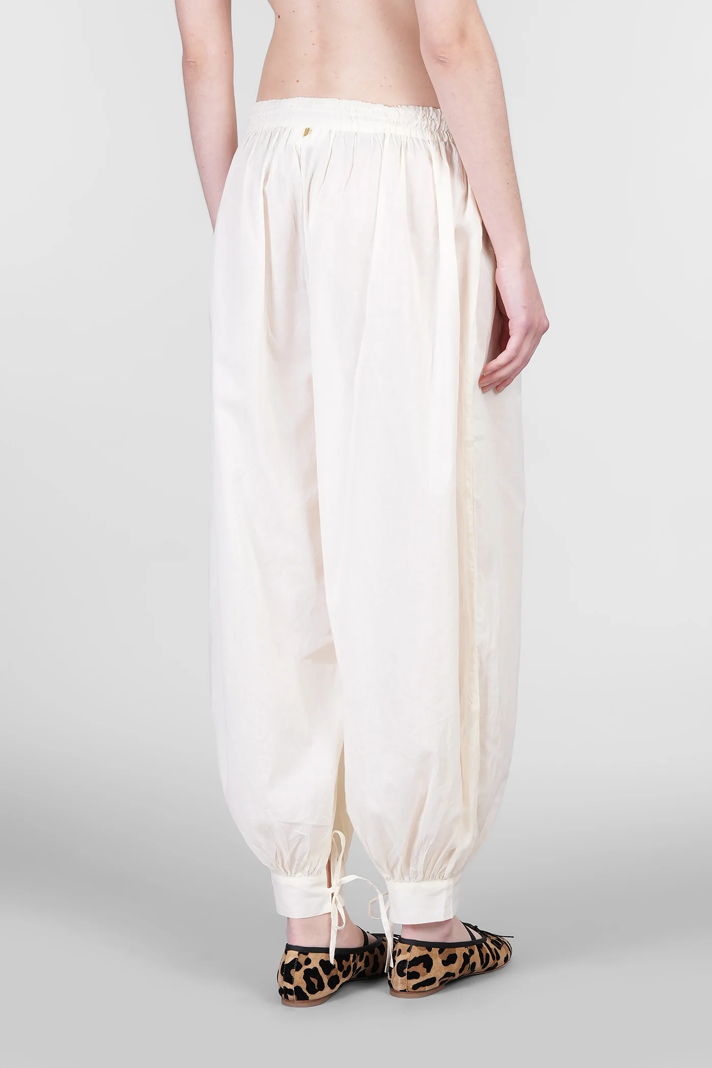Mirabel Pants in beige cotton - Image 3