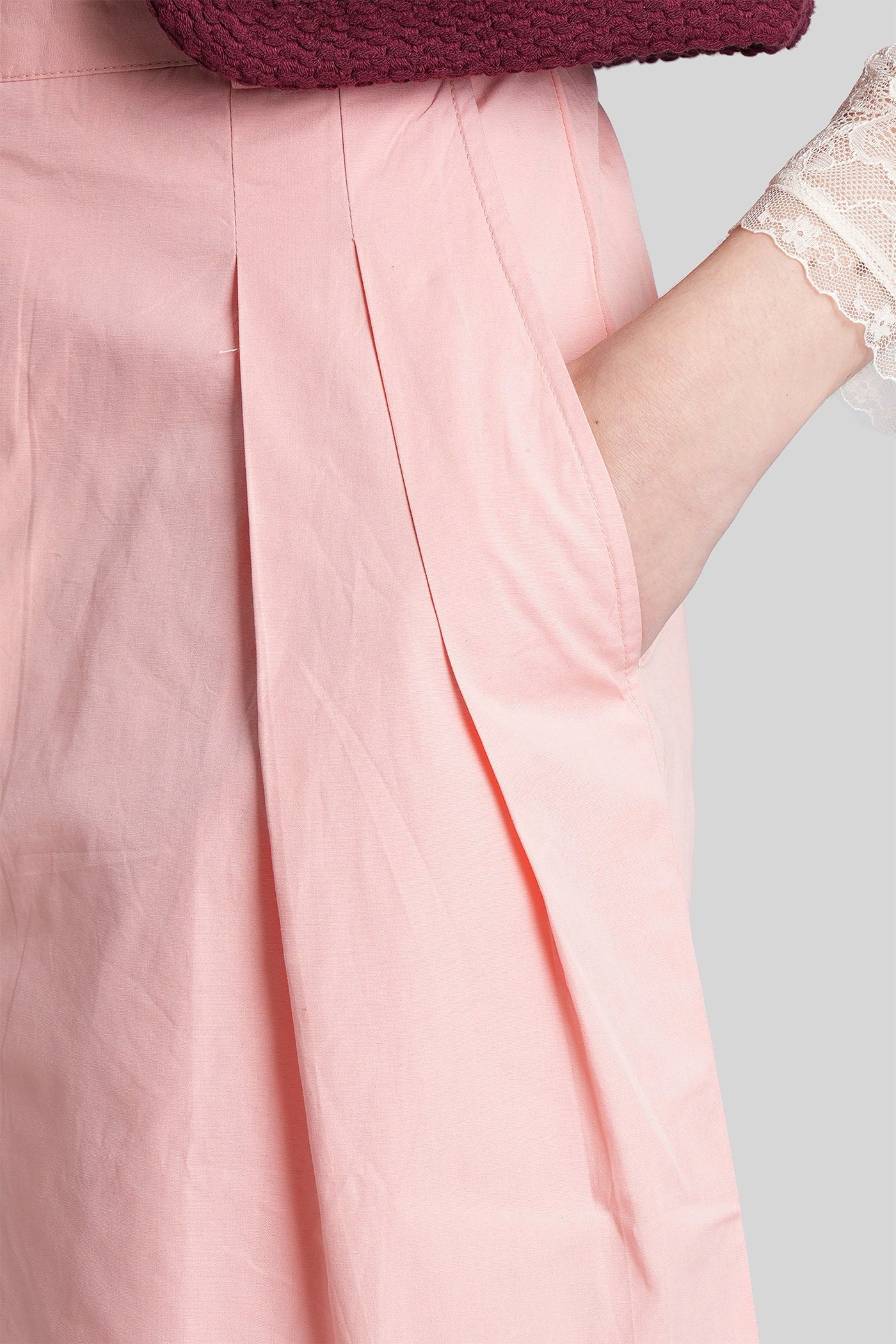 Taylora Shorts in rose-pink cotton - Image 5
