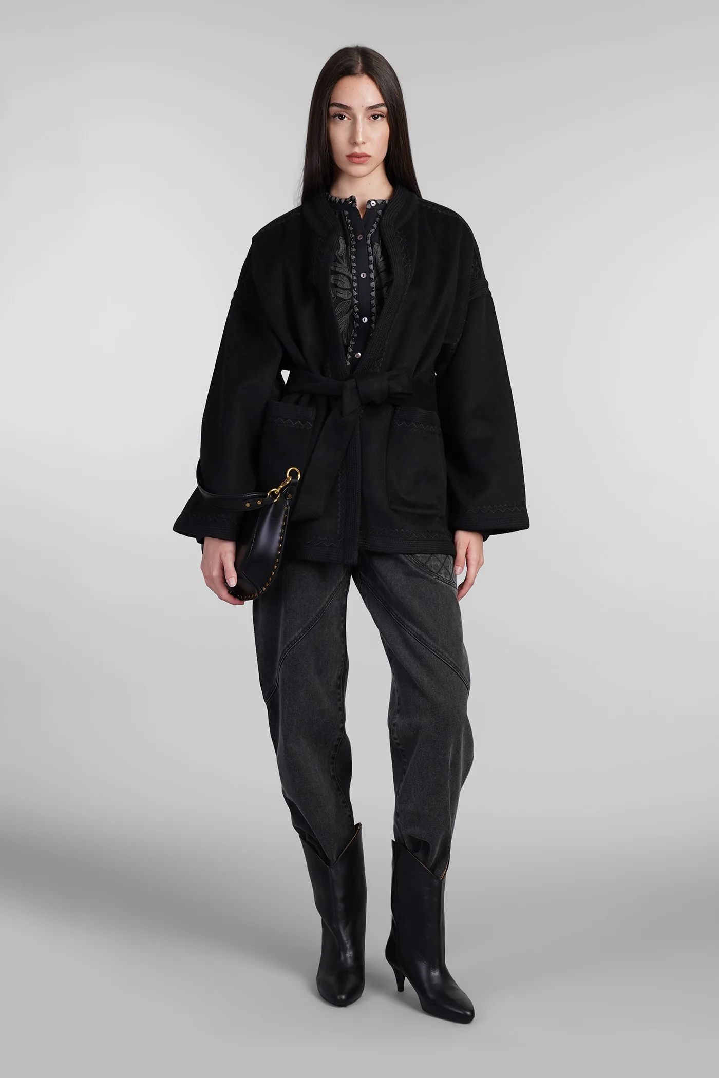 William Casual jacket in black wool - Image 2