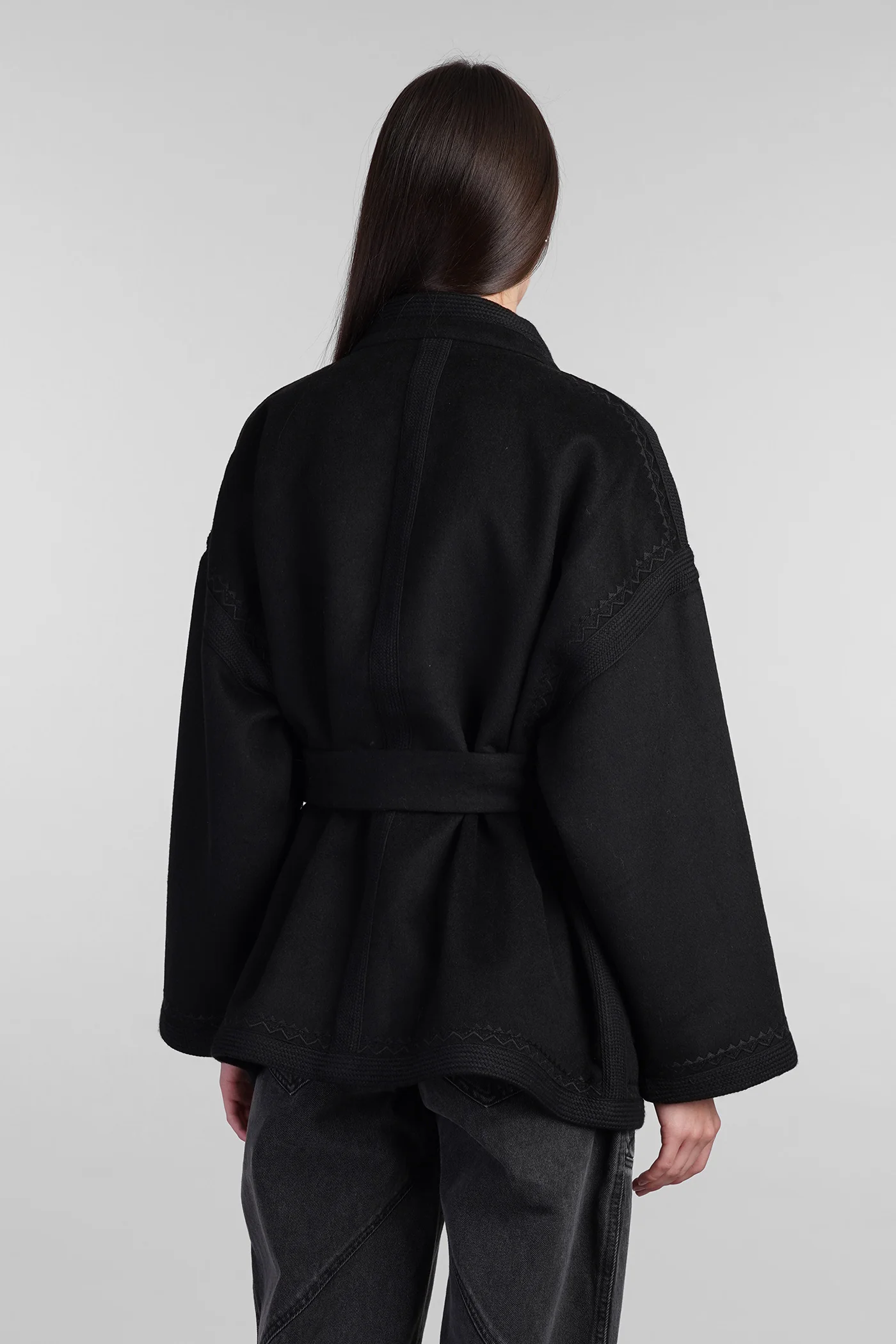 William Casual jacket in black wool - Image 3