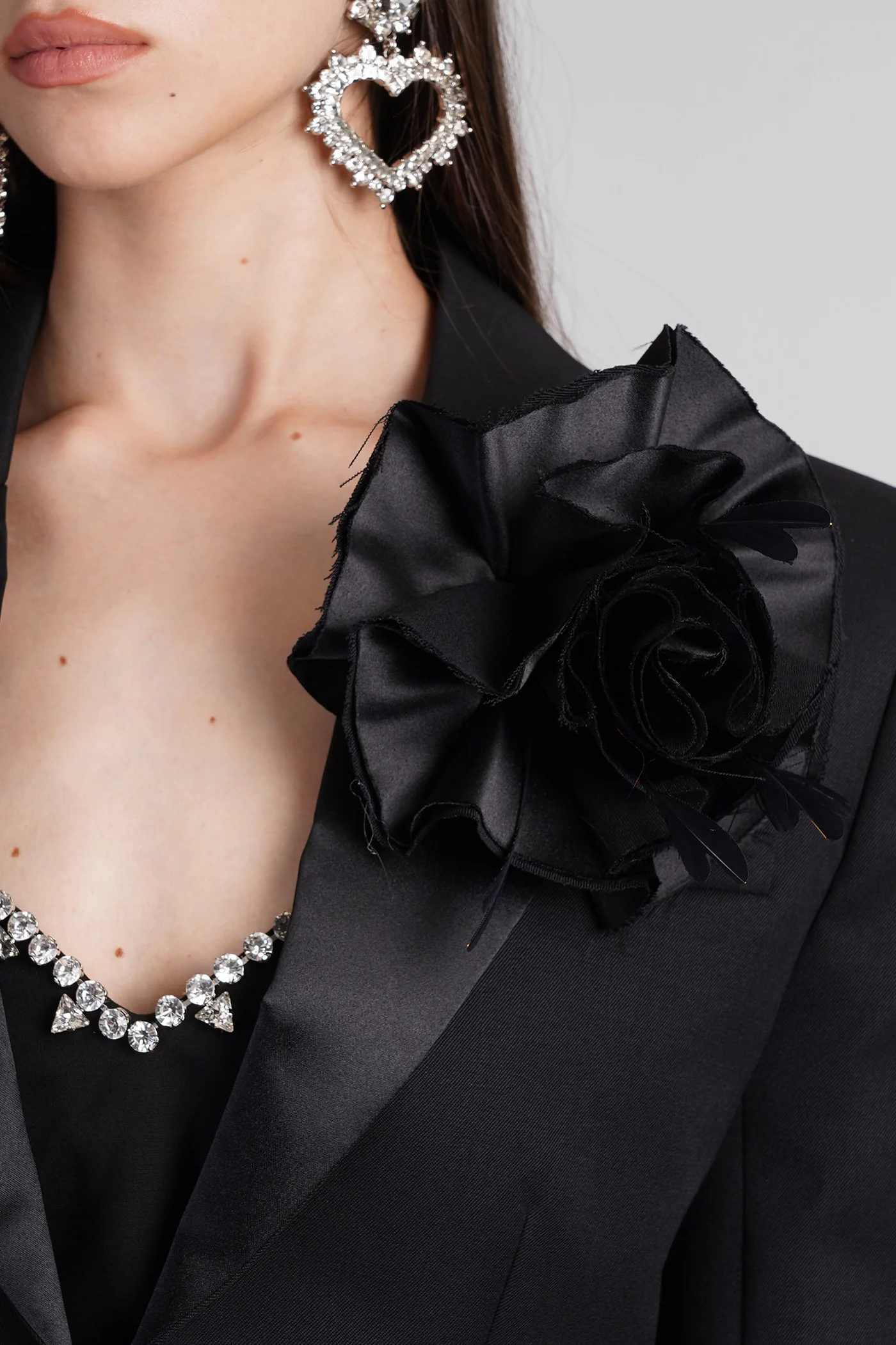 Blazer in black wool - Image 5