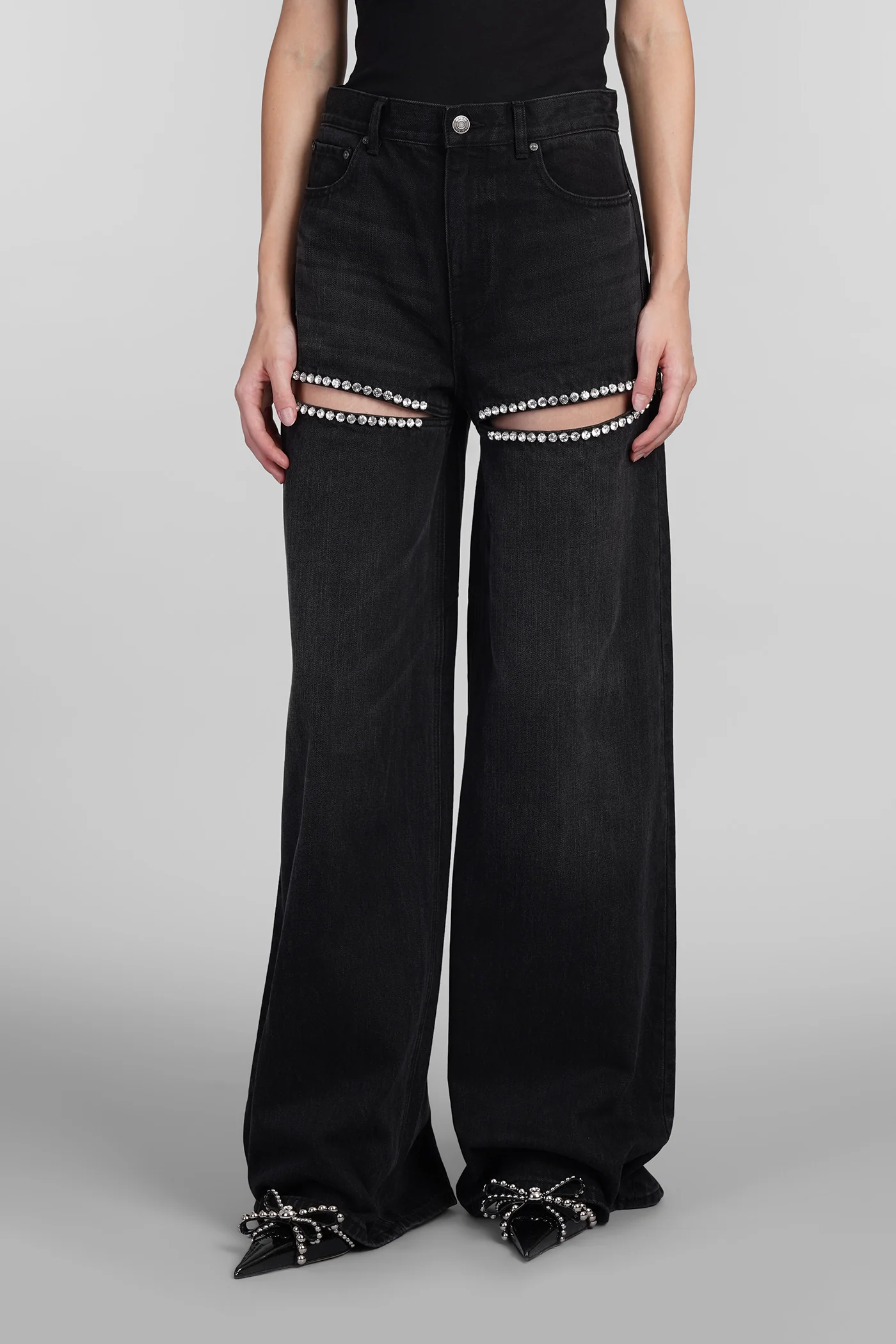 Jeans in black denim
