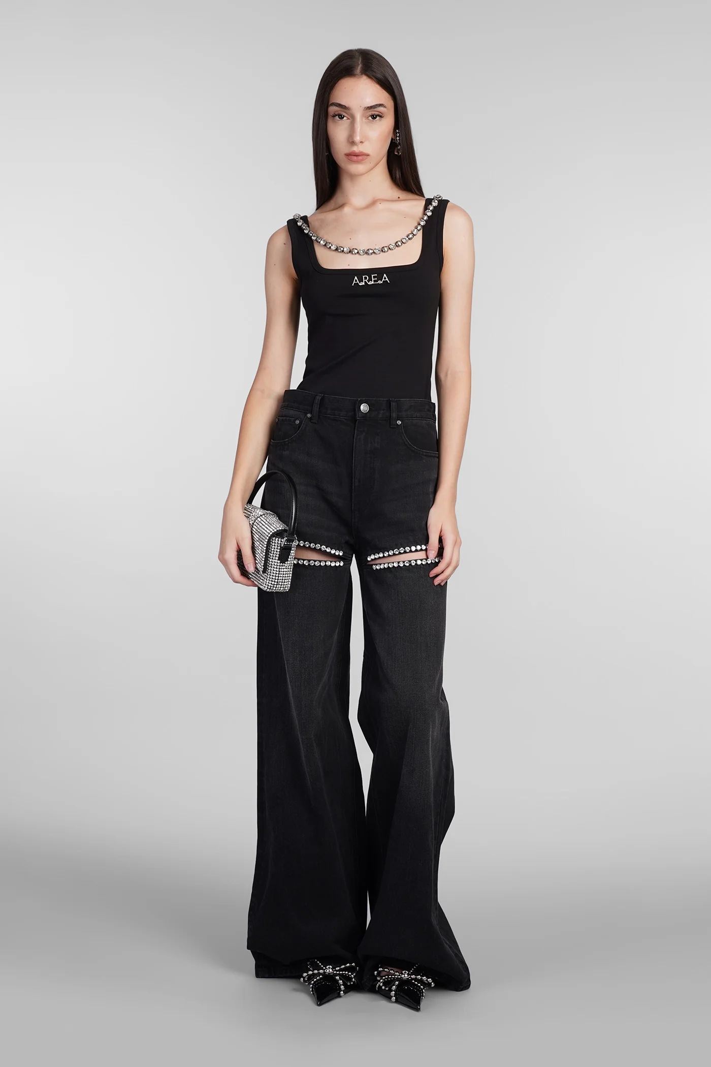 Jeans in black denim - Image 2