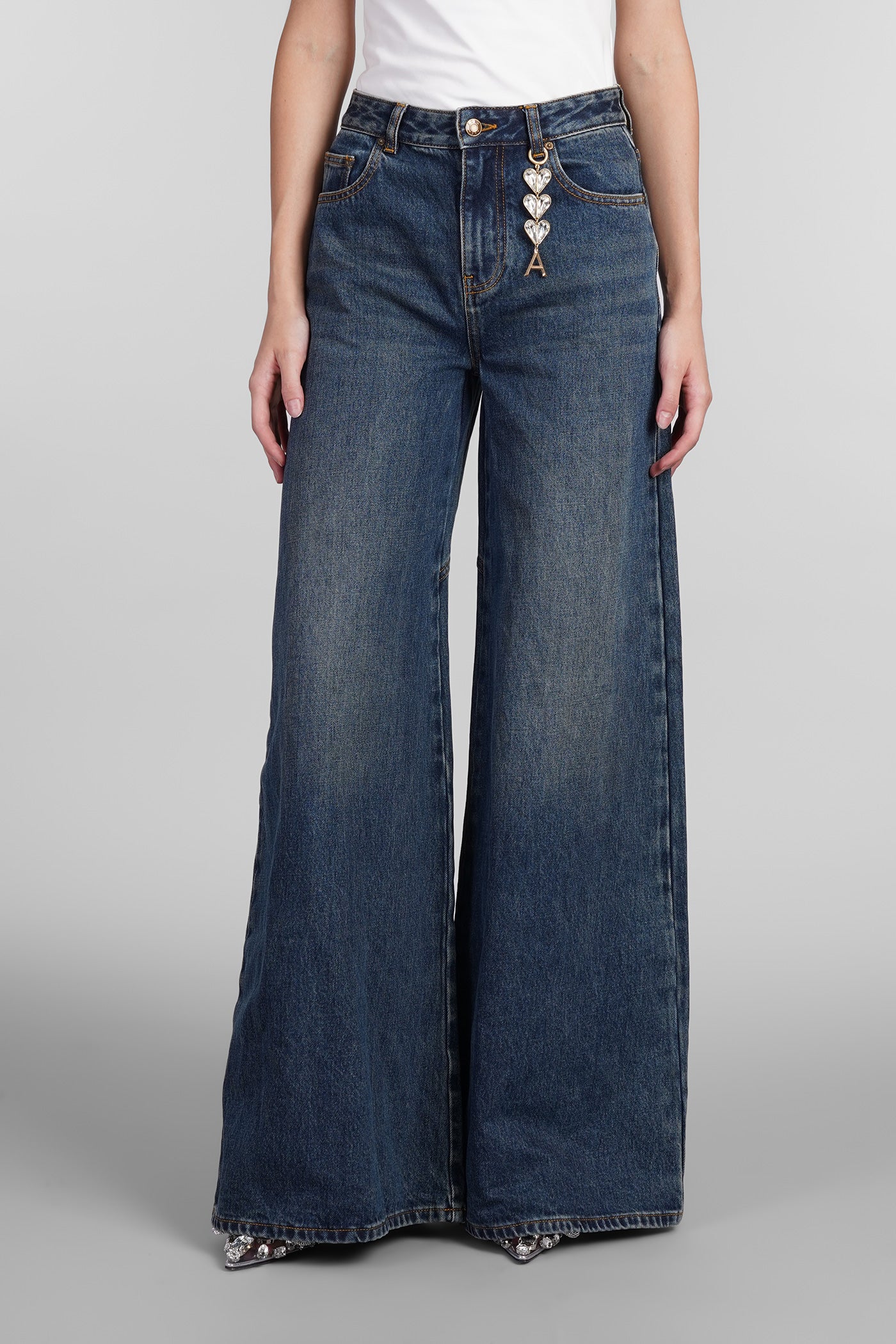 Jeans in blue cotton