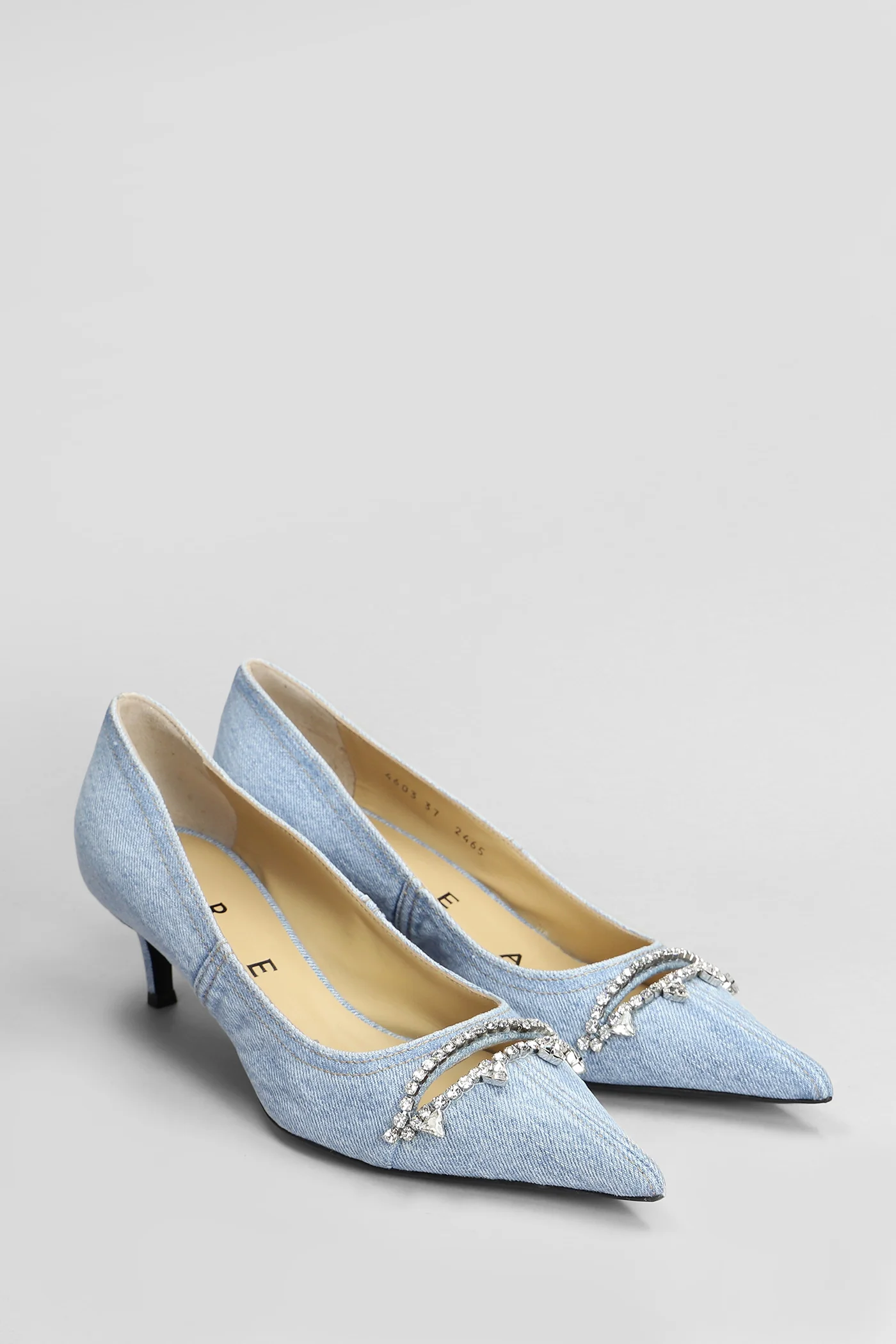 Pumps in cyan denim - Image 2