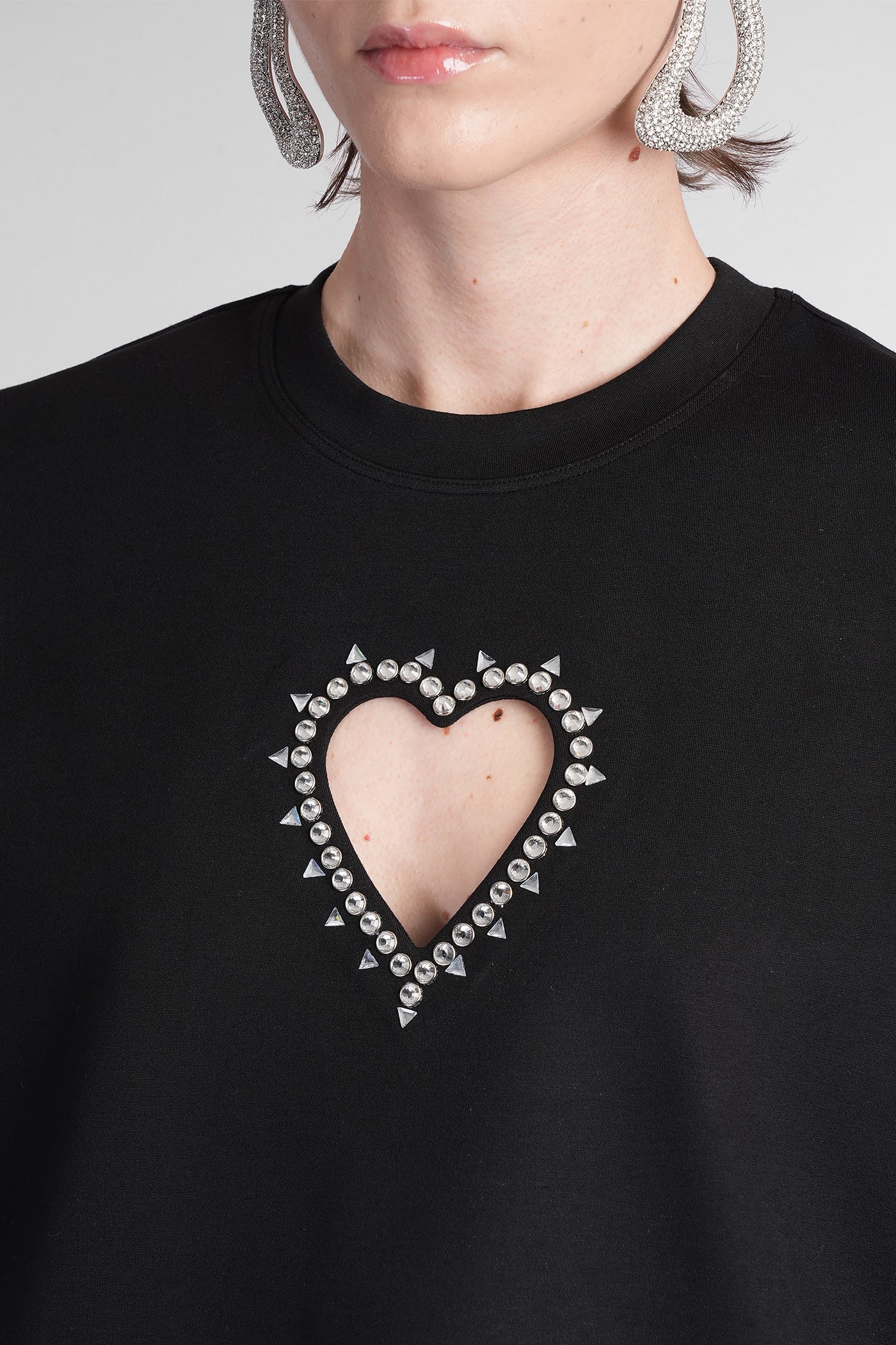 T-Shirt in black cotton - Image 5
