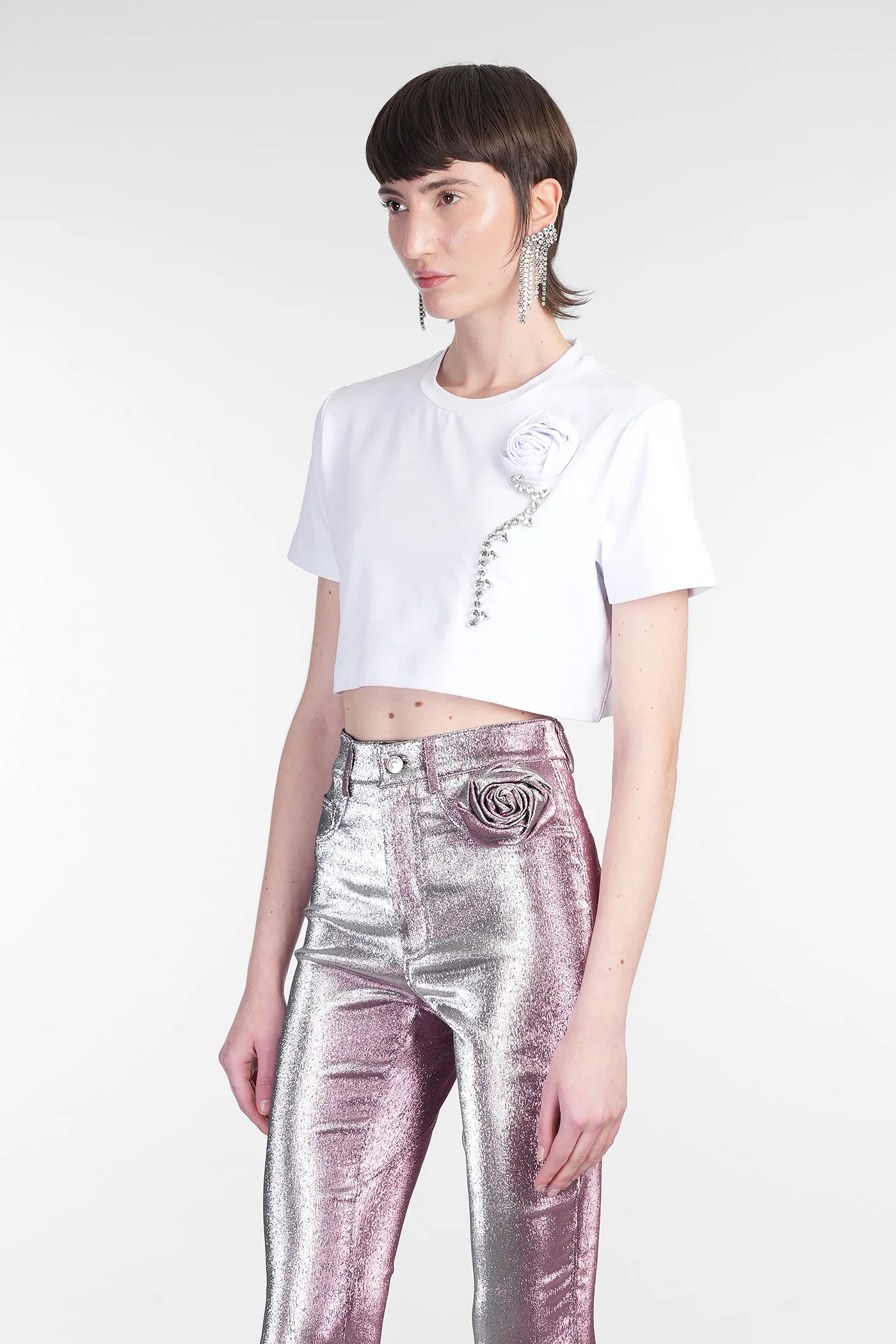 T-Shirt in white cotton - Image 4