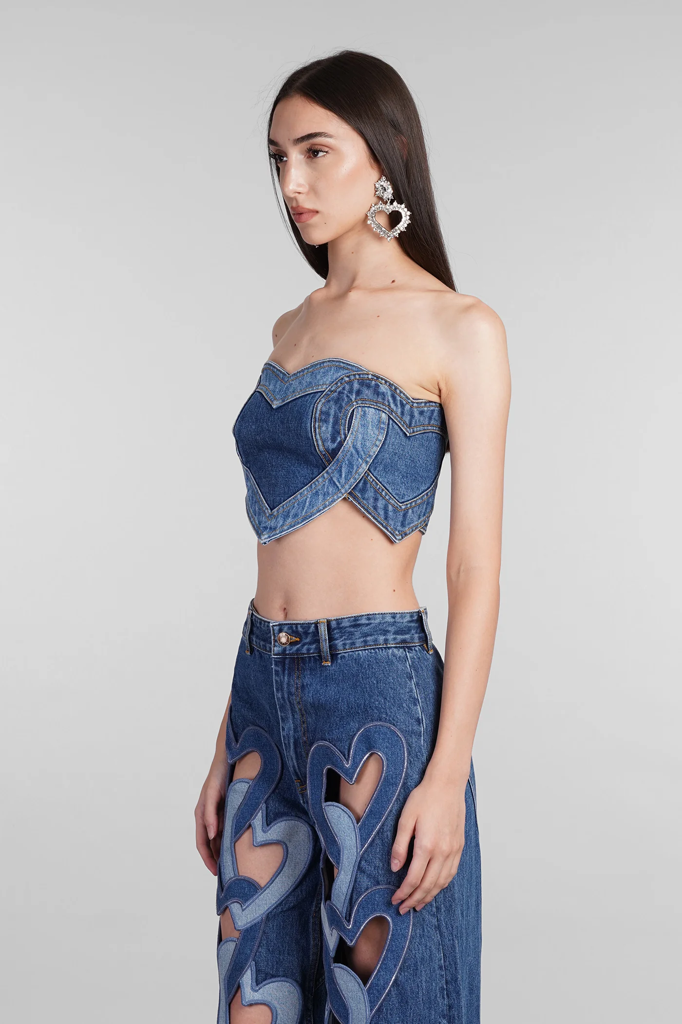 Topwear in blue cotton - Image 4