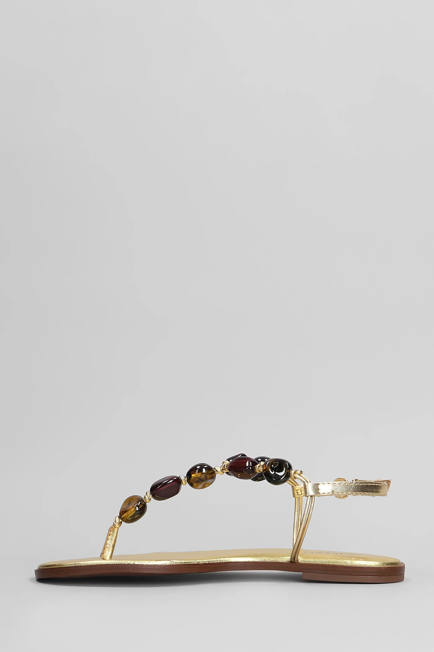 Flats in gold leather - Image 3