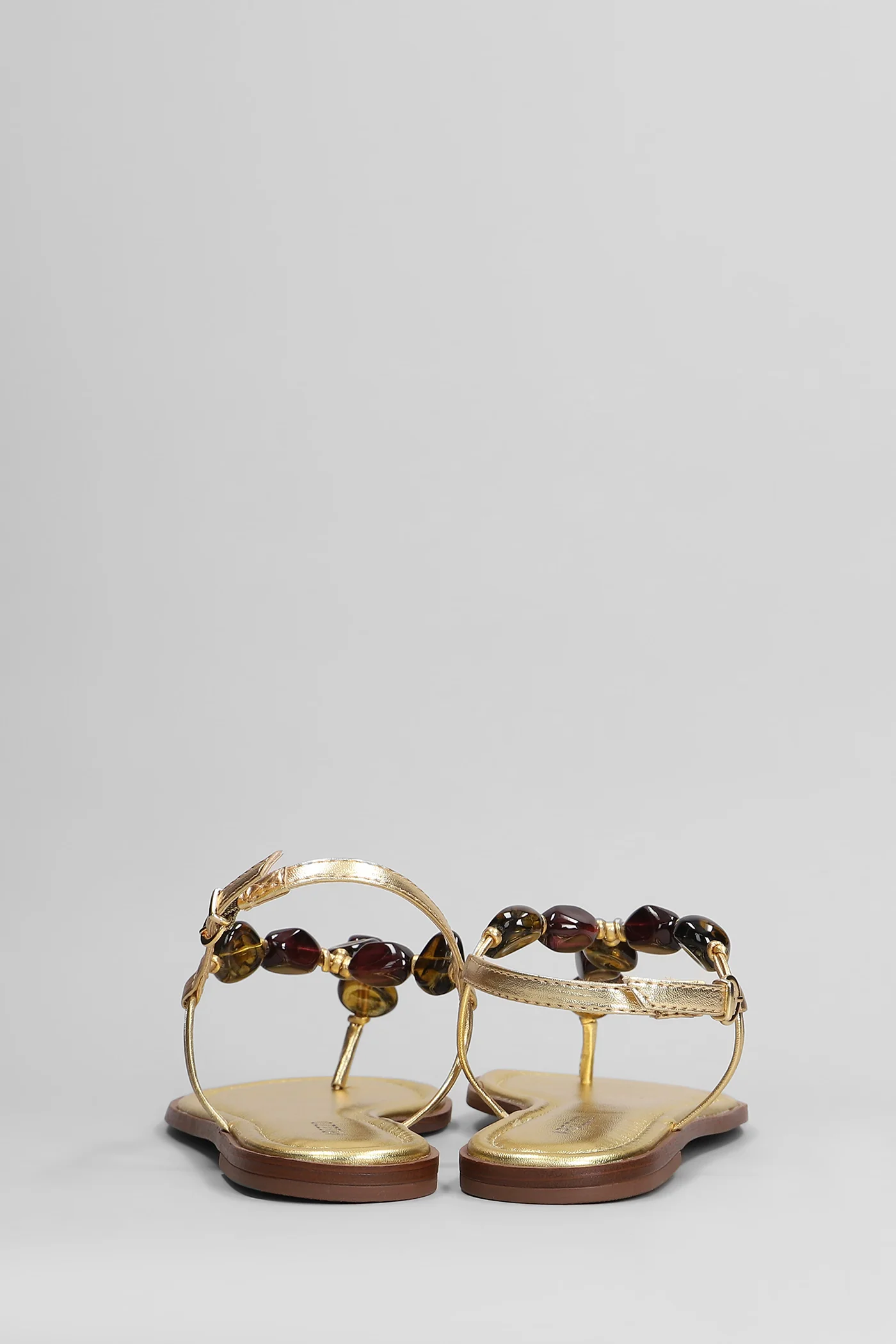 Flats in gold leather - Image 4