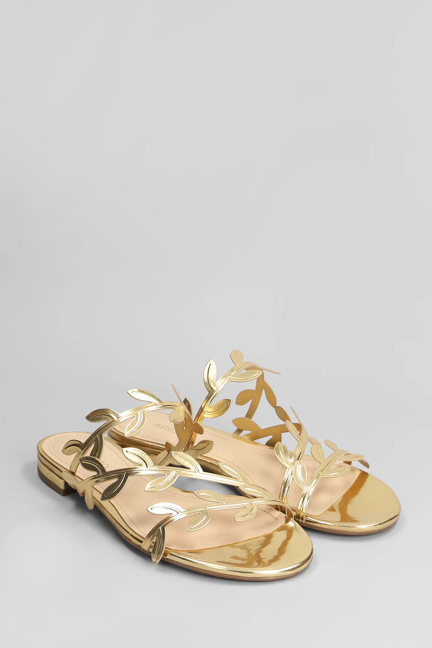 Flats in gold leather - Image 2