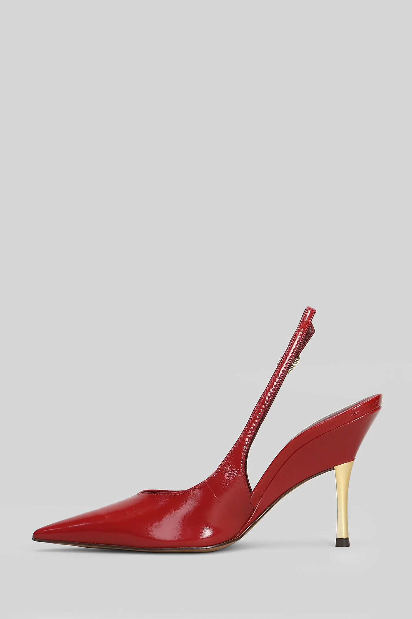 Pumps in red leather - Image 3