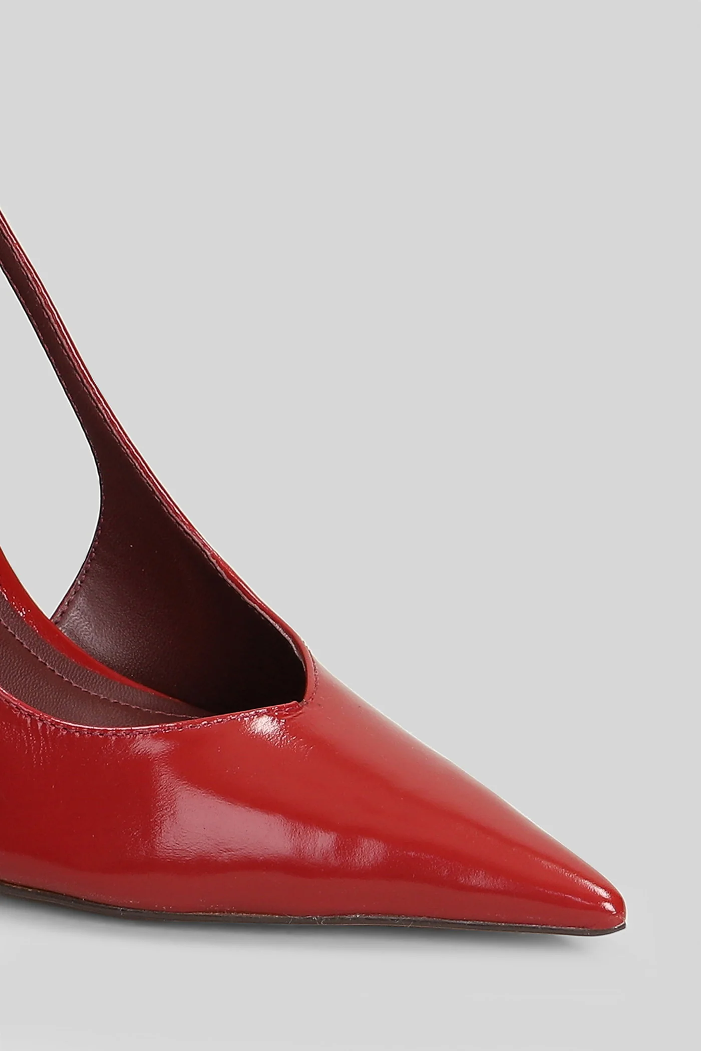 Pumps in red leather - Image 5