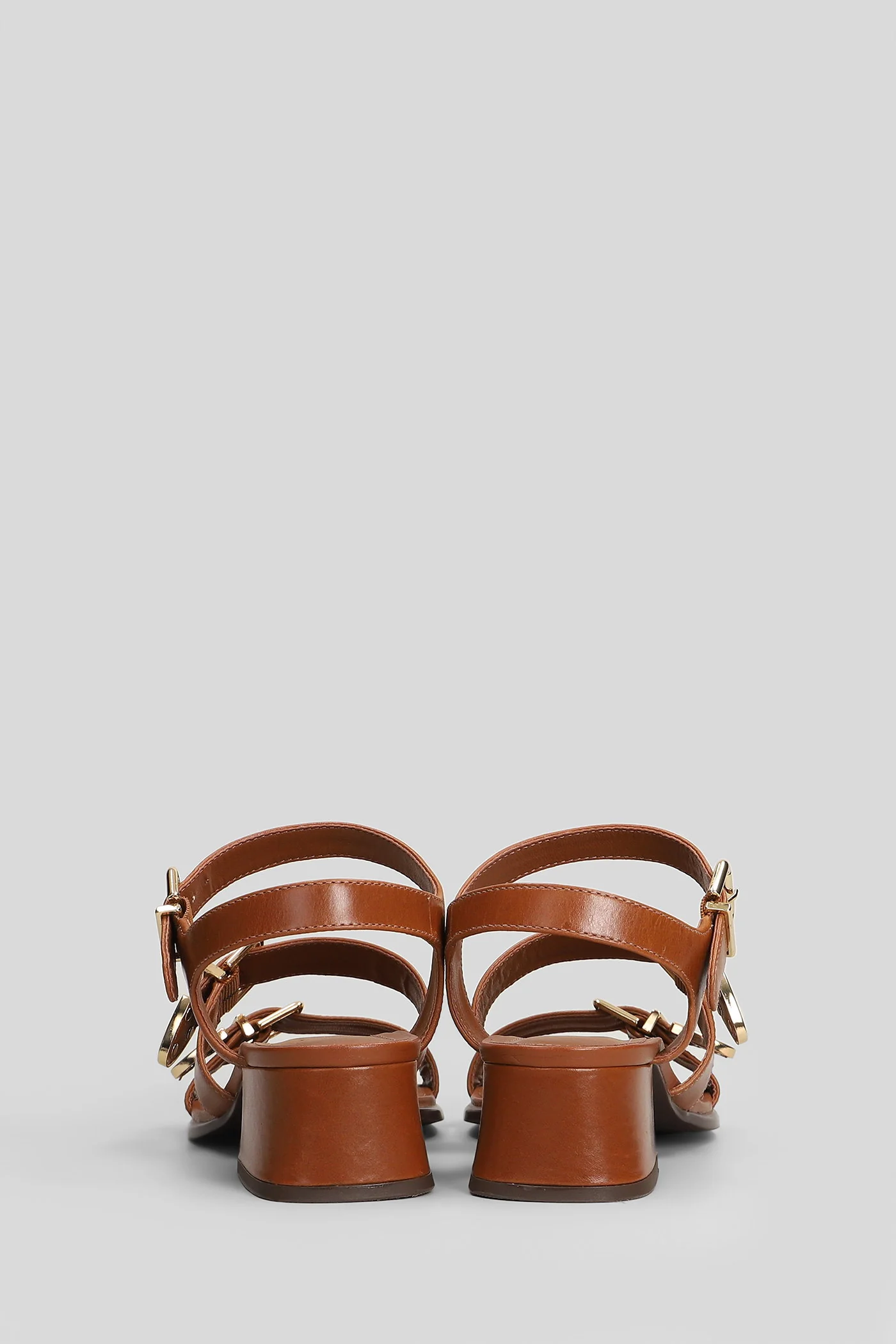 Sandals in leather color leather - Image 4