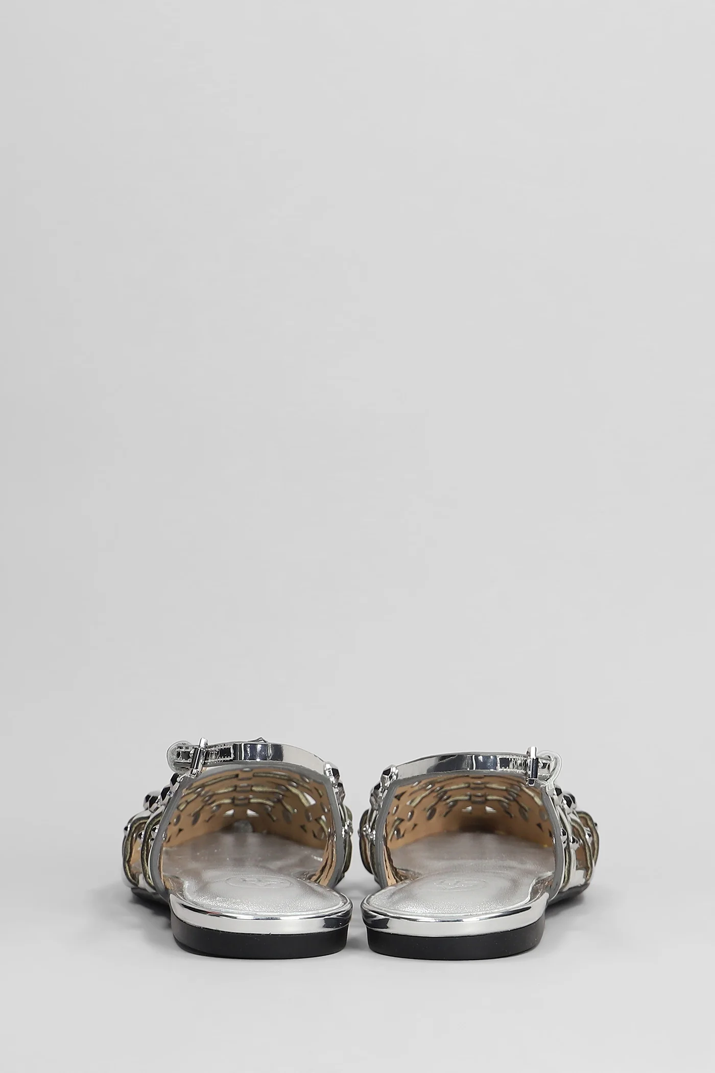 Bazaar Ballet flats in silver leather - Image 4