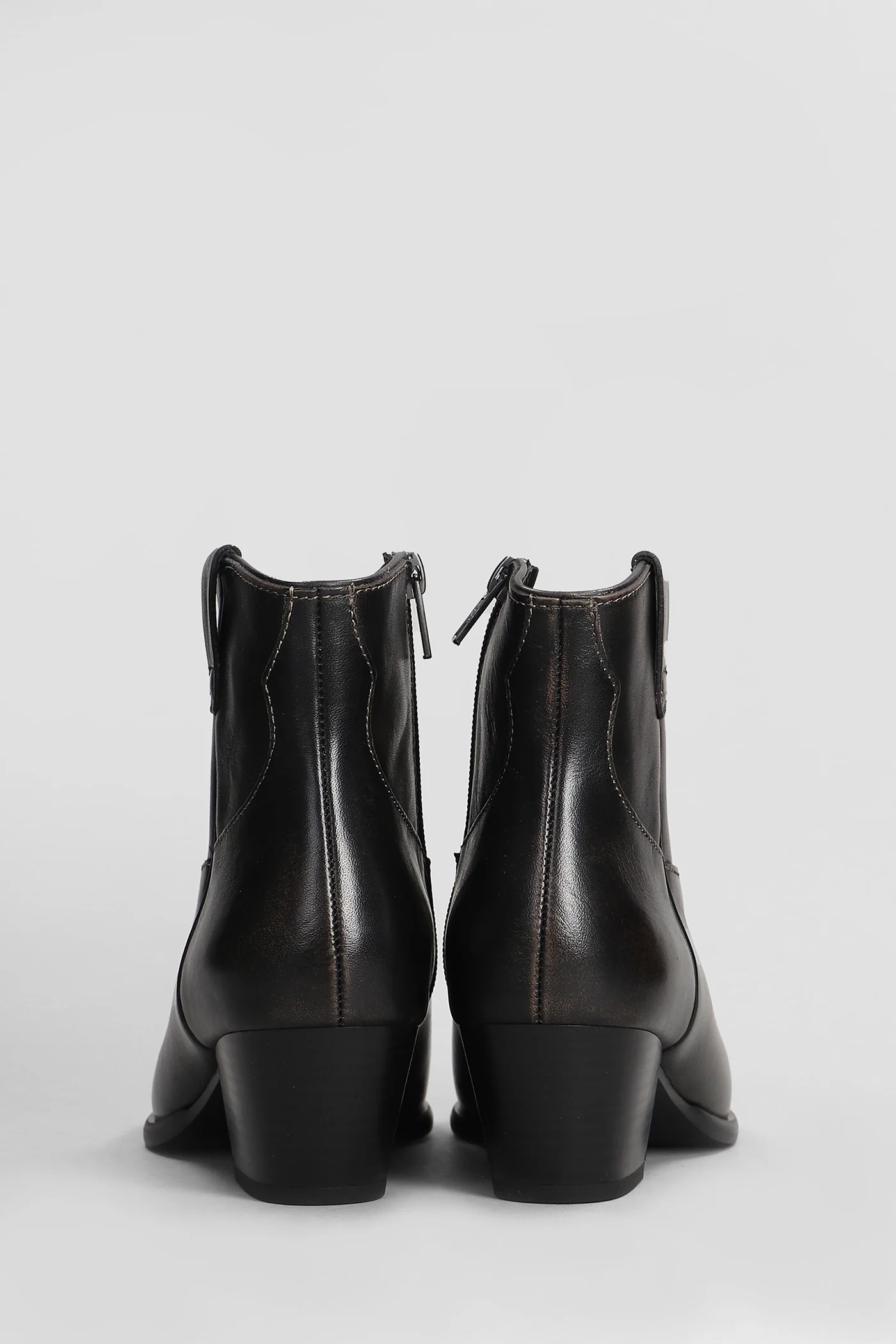Fame texan Ankle boots in black leather - Image 4