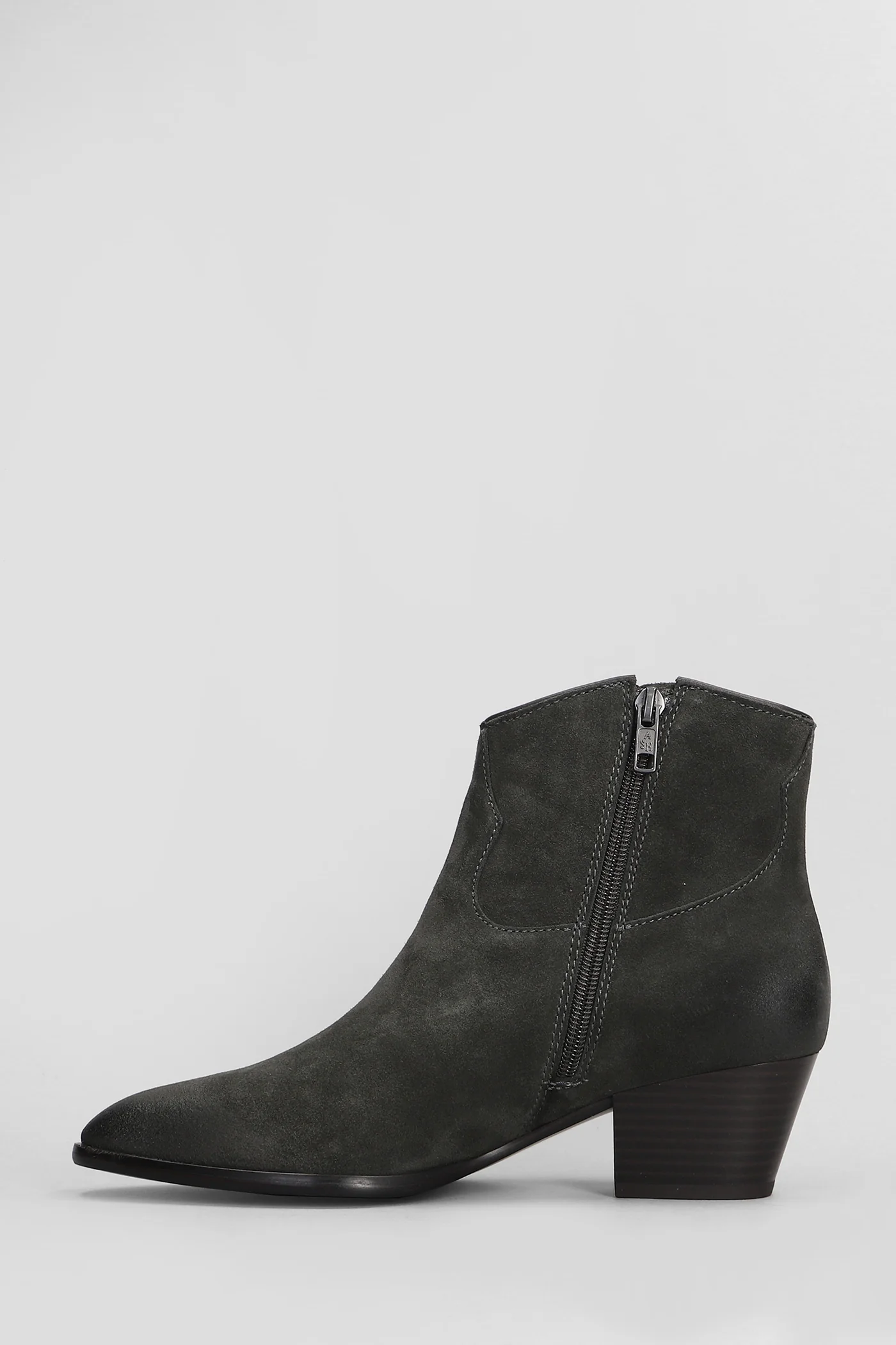 Fame texan Ankle boots in grey suede - Image 3