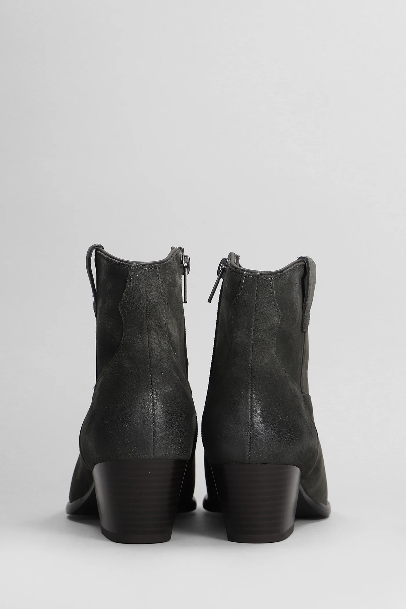 Fame texan Ankle boots in grey suede - Image 4