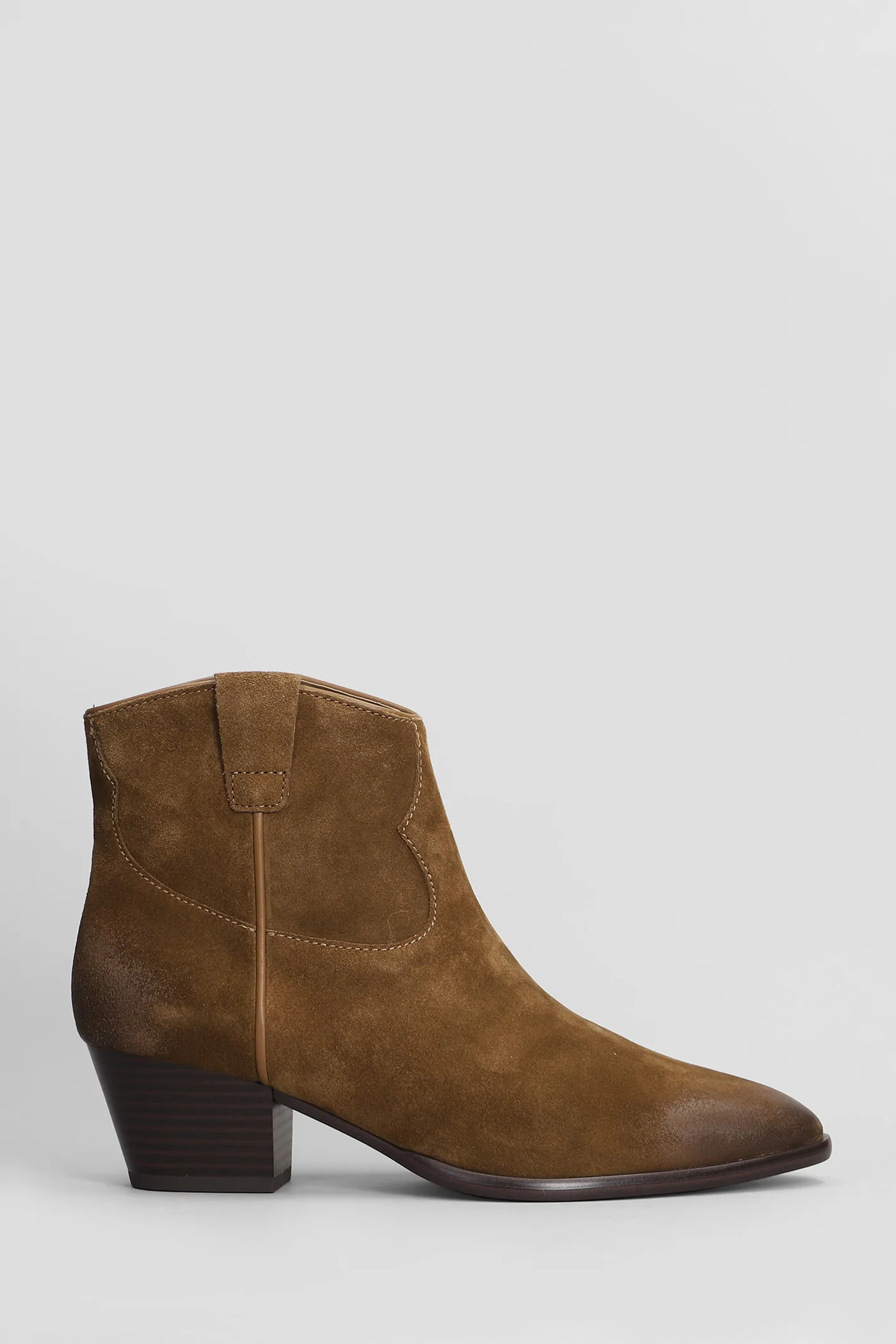 Fame texan Ankle boots in leather color suede