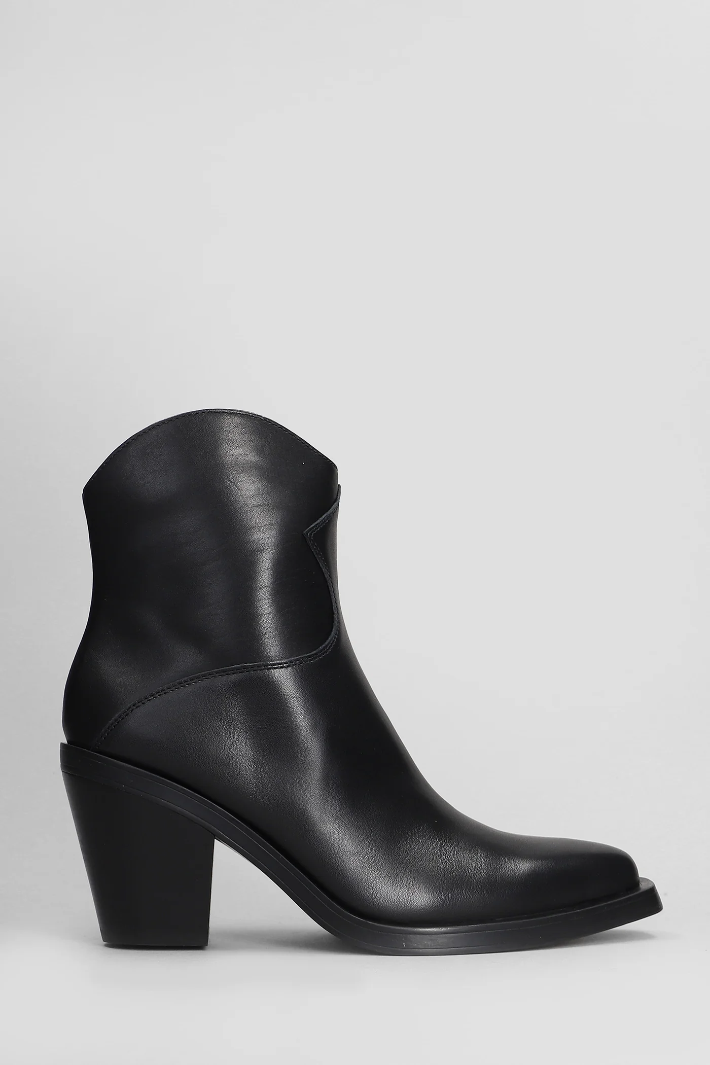 Judy texan Ankle boots in black leather