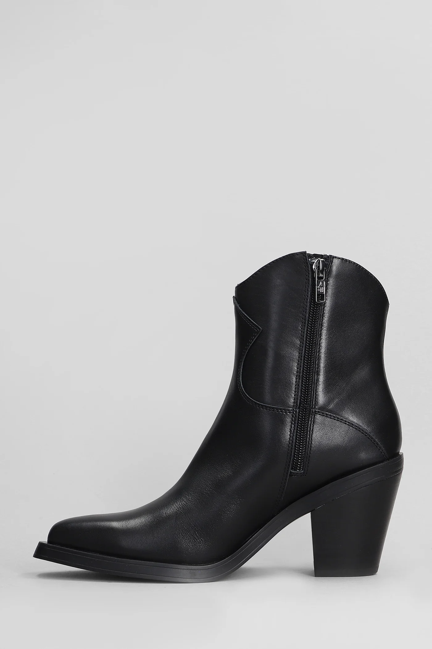 Judy texan Ankle boots in black leather - Image 3