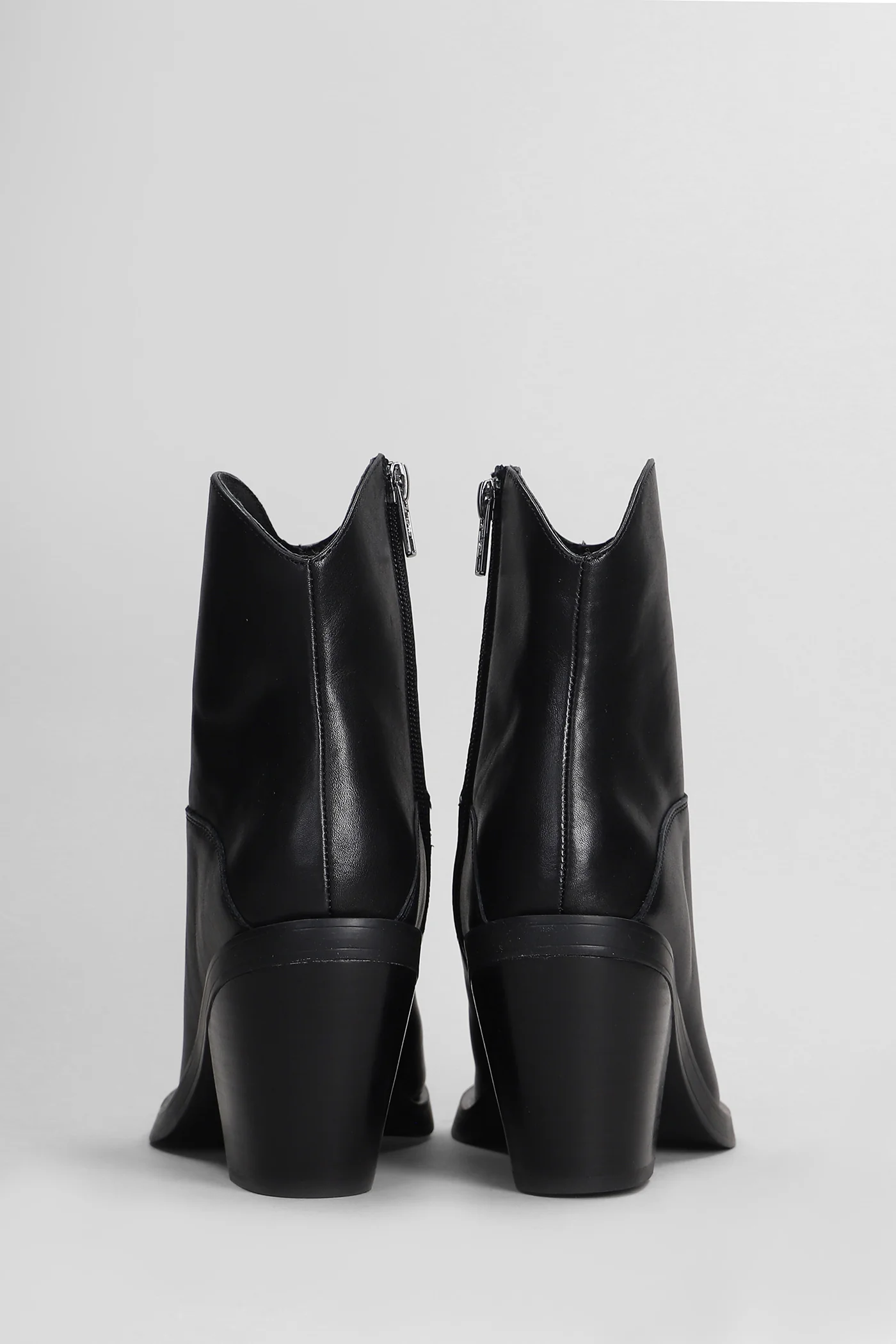 Judy texan Ankle boots in black leather - Image 4