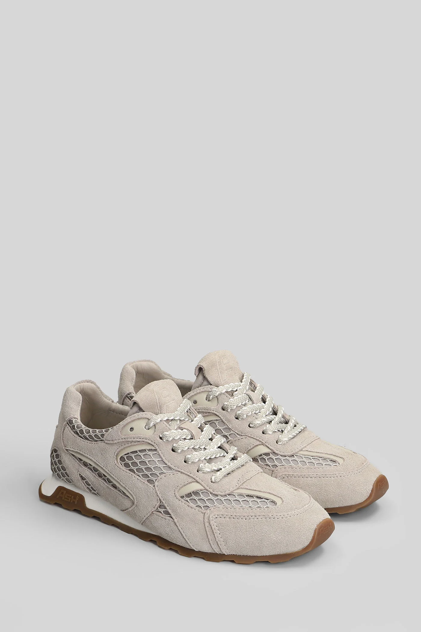 Kasarnet Sneakers in taupe Suede and fabric - Image 2