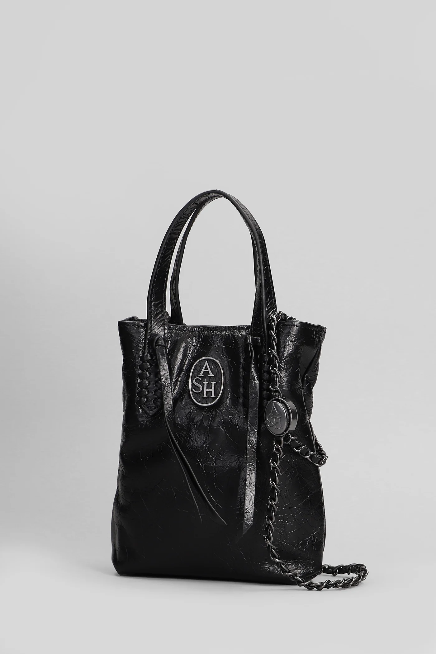 Reggae Hand bag in black leather - Image 2