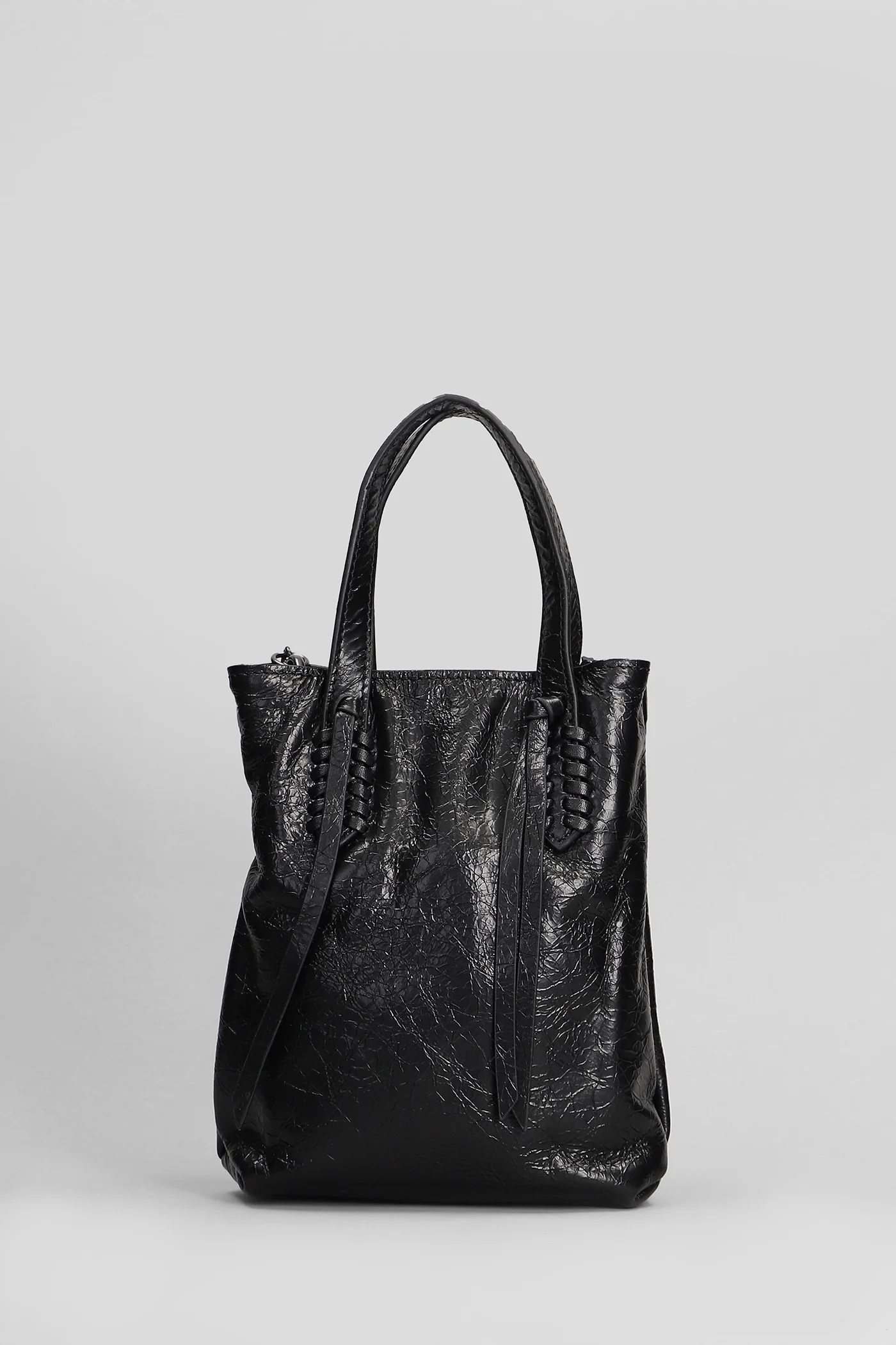 Reggae Hand bag in black leather - Image 3