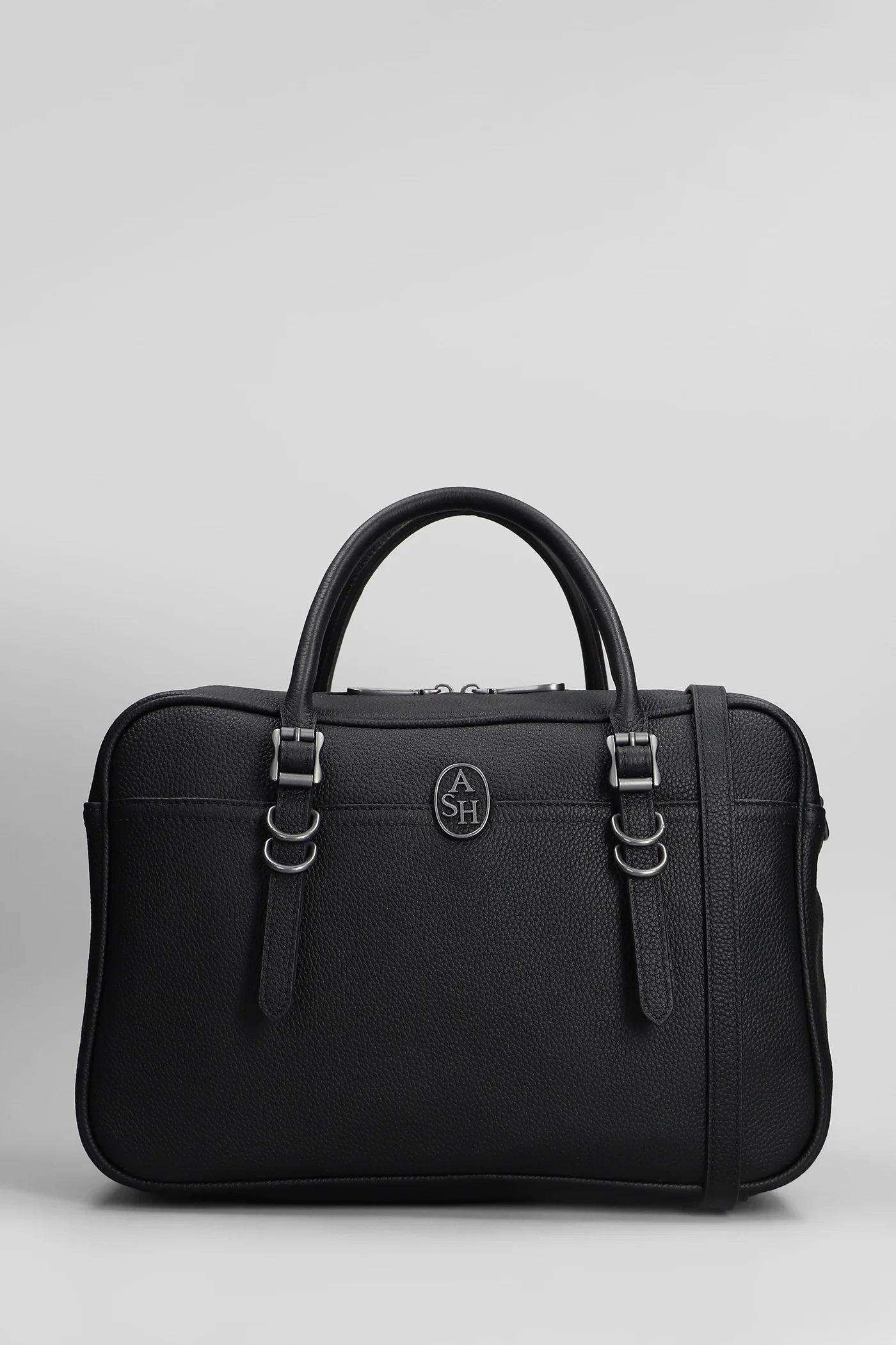 Santanabig Hand bag in black leather