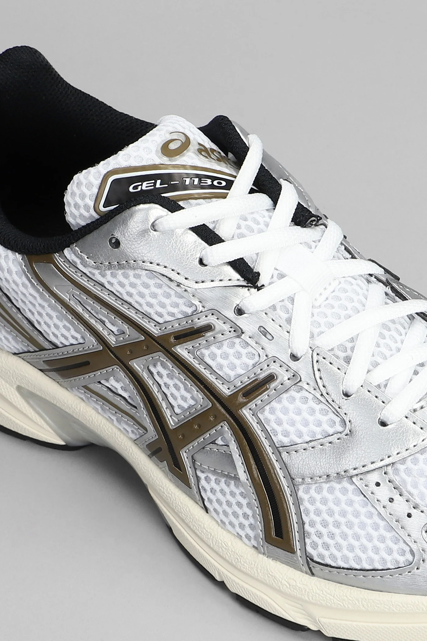 Gel-1130 Sneakers in white leather and fabric - Image 5