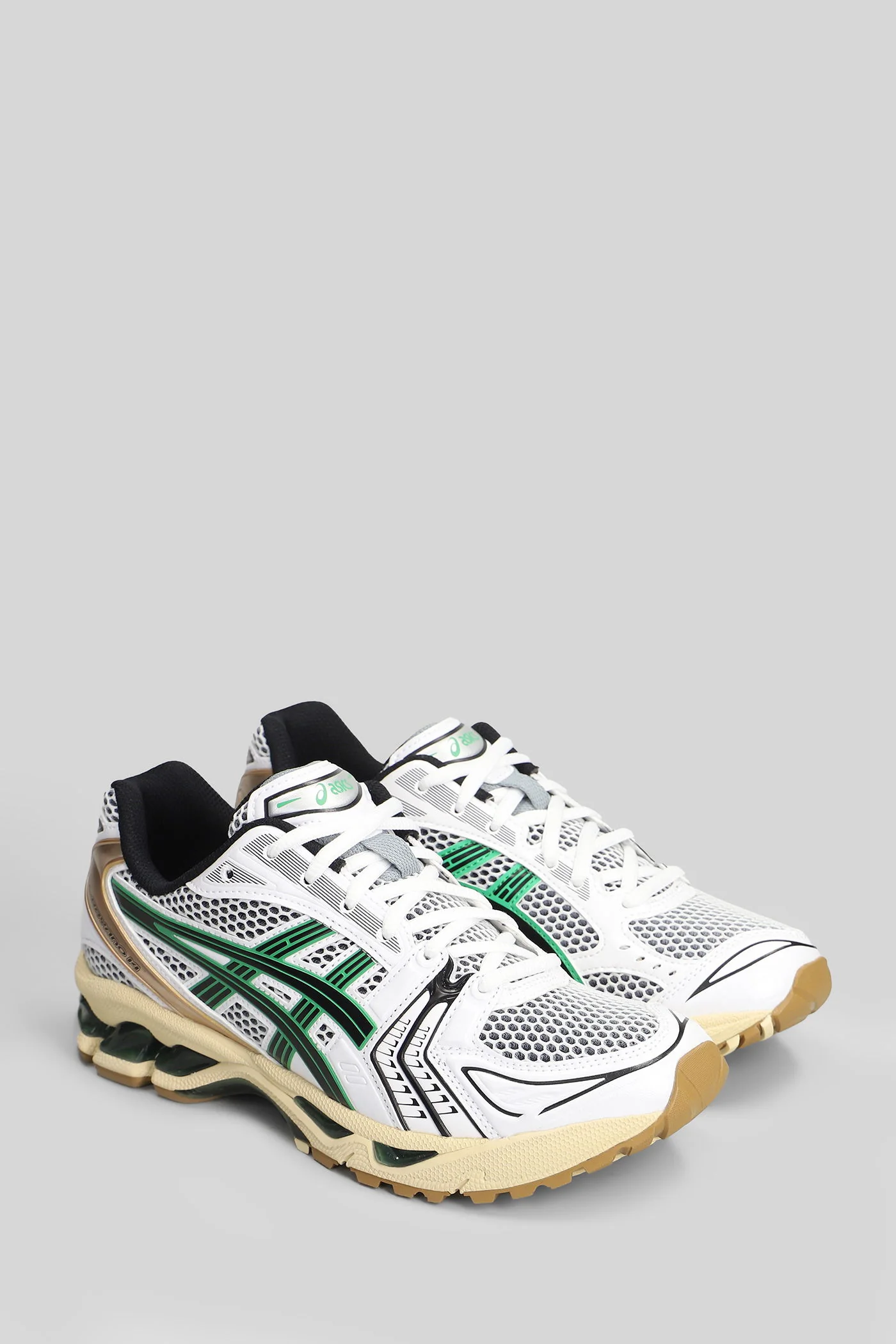 Gel-Kayano 14 Sneakers in green leather and fabric - Image 2