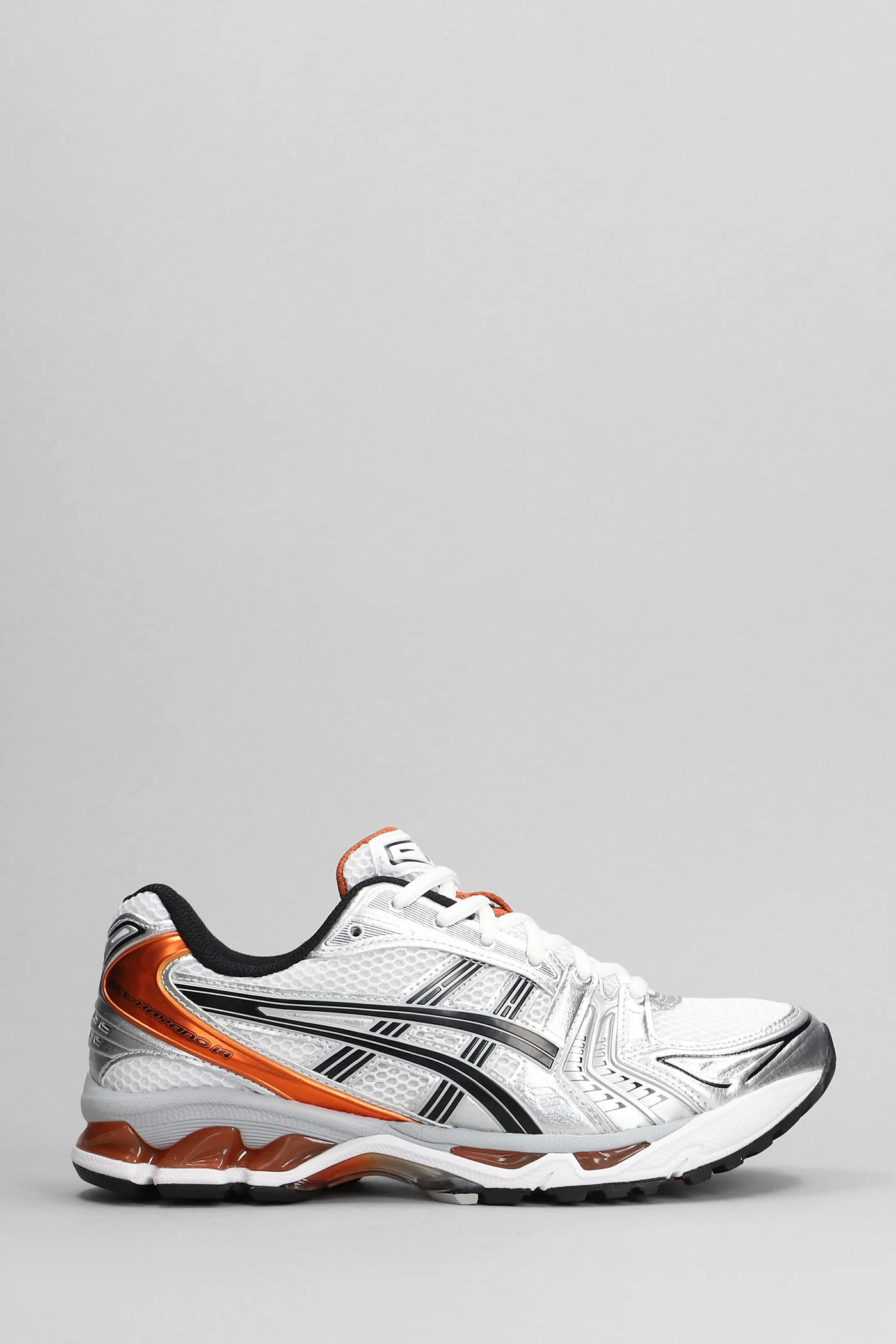Gel-Kayano 14 Sneakers in silver leather and fabric