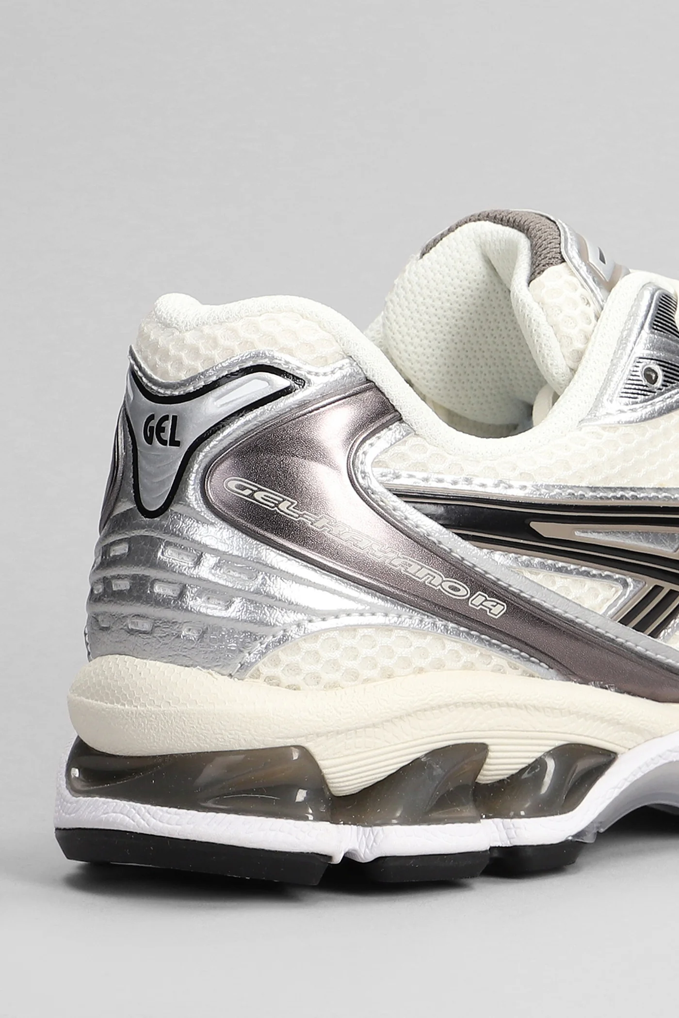 Gel-Kayano 14 Sneakers in silver leather and fabric - Image 5