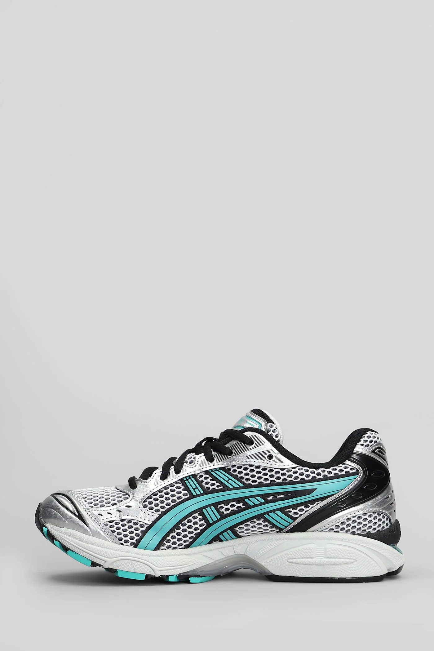 Gel-Kayano 14 Sneakers in silver leather and fabric - Image 3