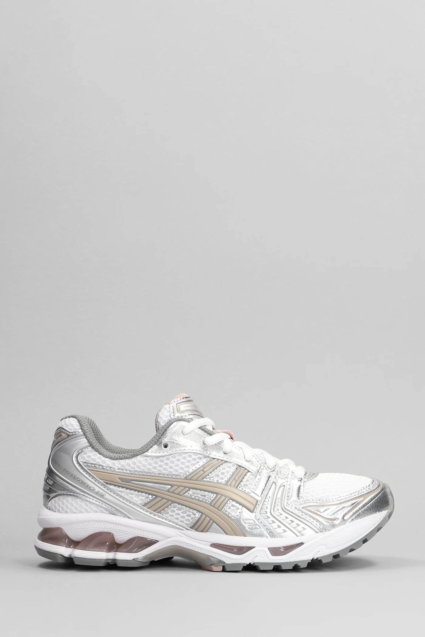 Gel-Kayano 14 Sneakers in white leather and fabric