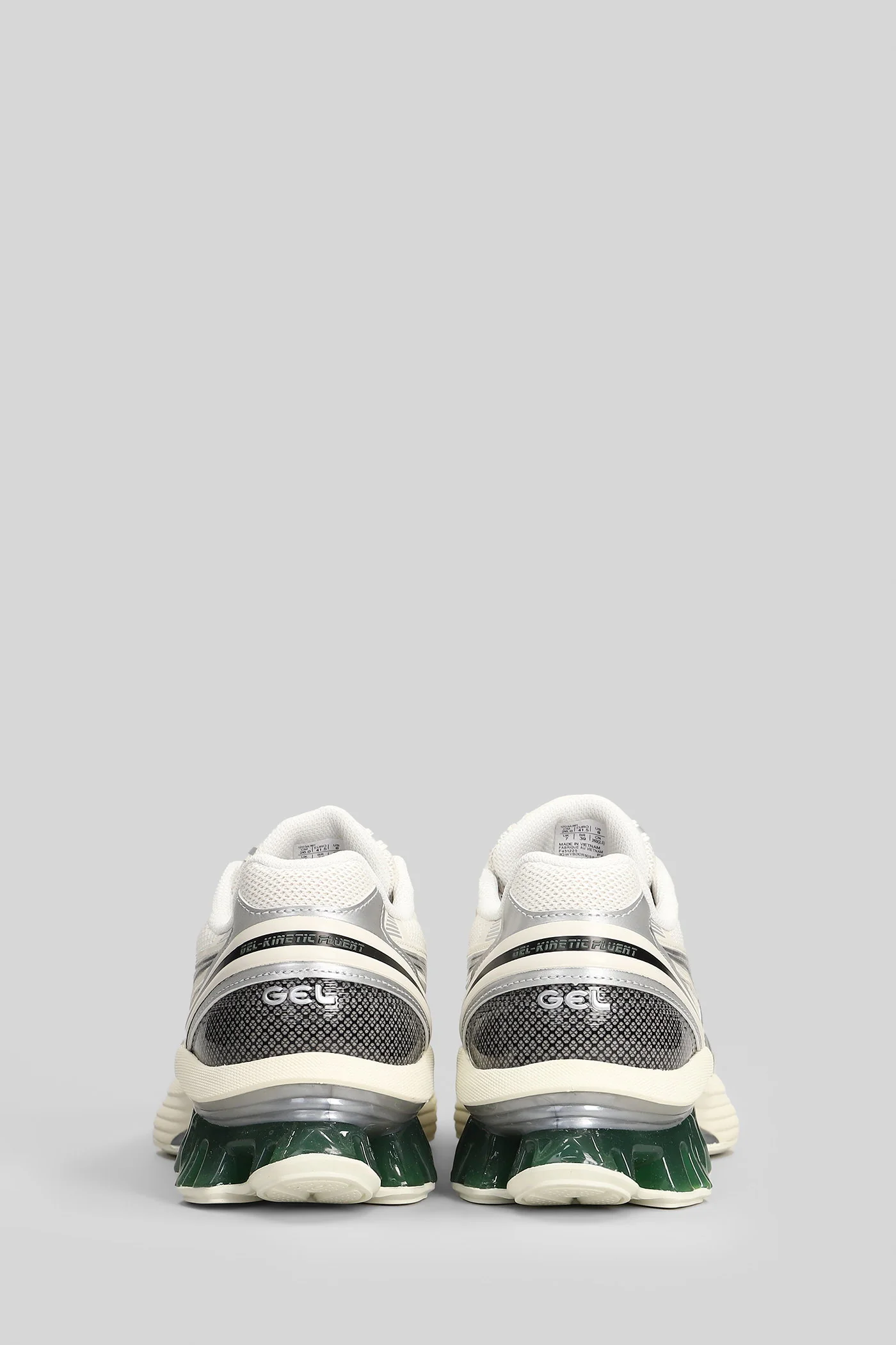 Gel-Kinetic Fluent Sneakers in beige leather and fabric - Image 4