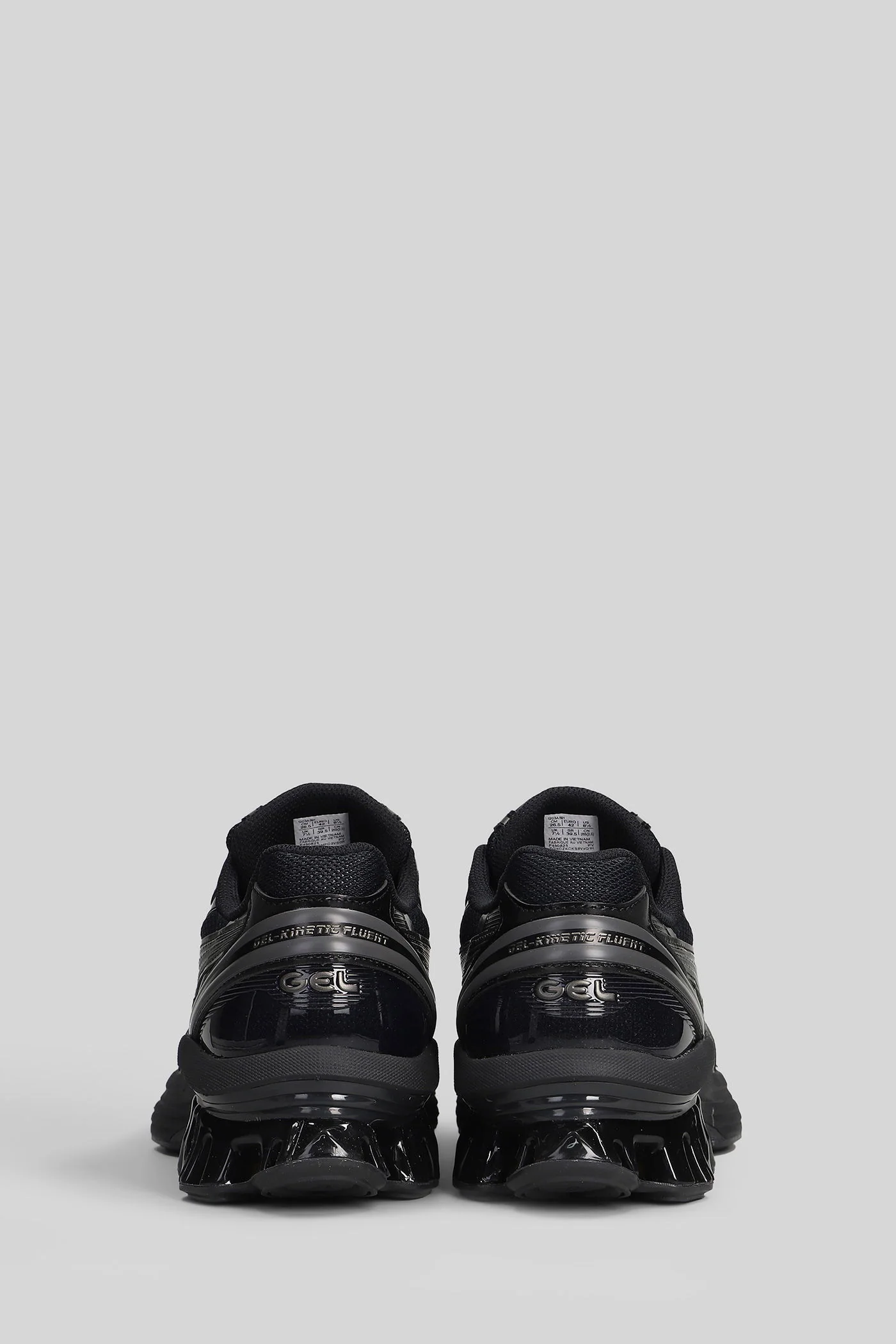 Gel-Kinetic Fluent Sneakers in black leather and fabric - Image 4