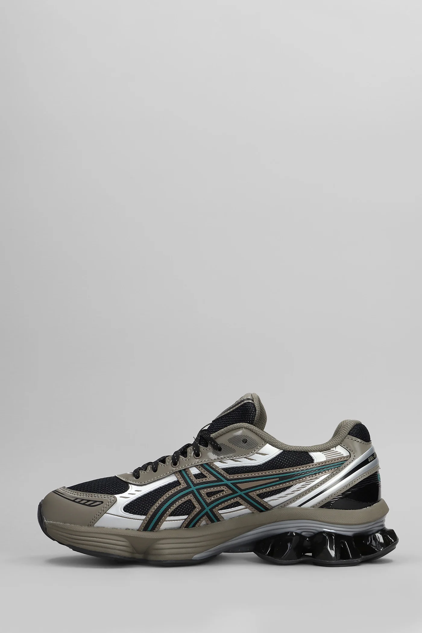 Gel-Kinetic Fluent Sneakers in taupe leather and fabric - Image 3